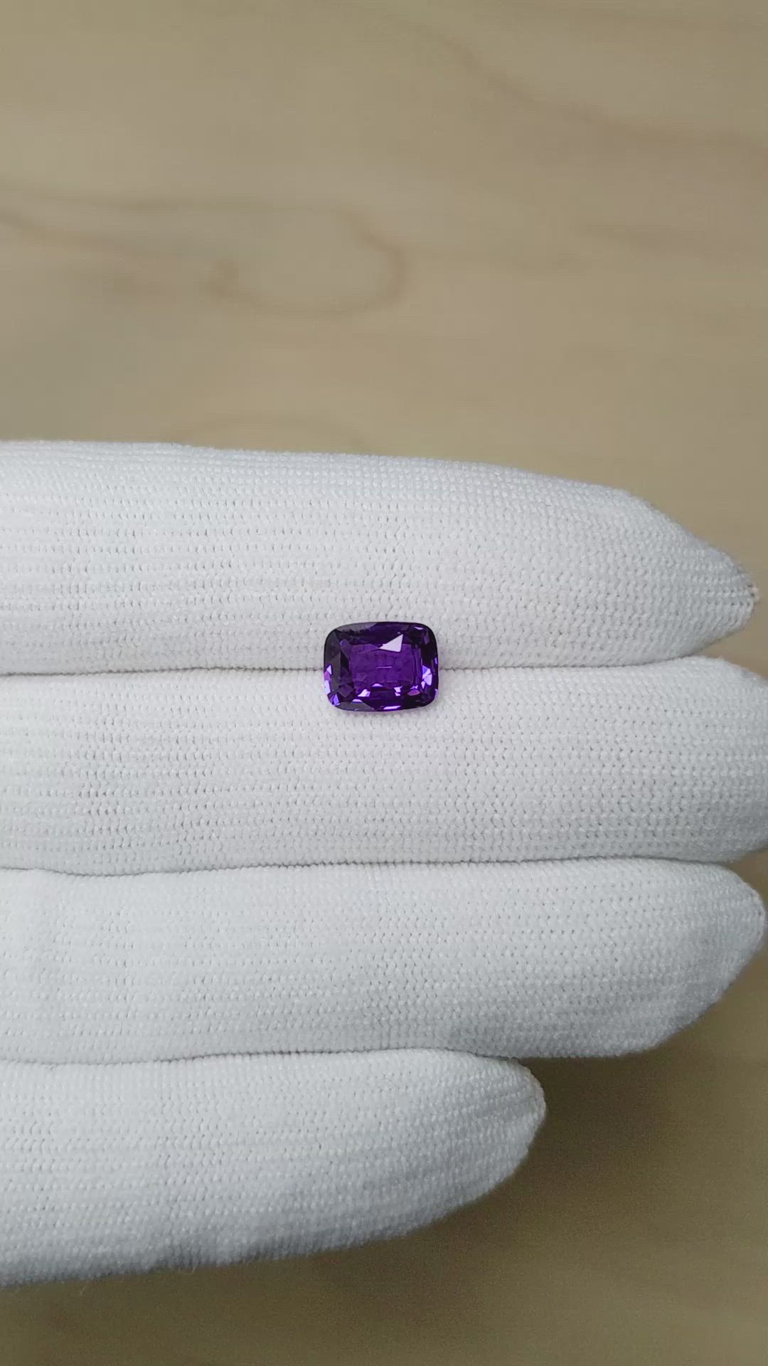 3.05 Ct. Purple Sapphire from Madagascar Size Video