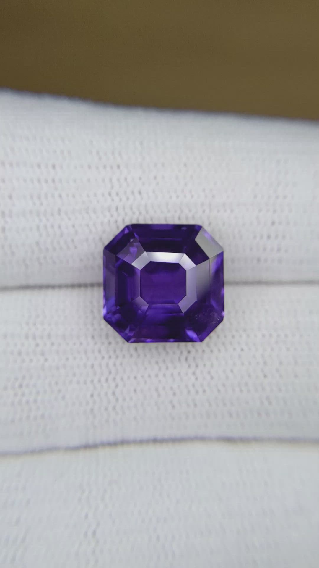 10.09 Ct. Bluish Purple Sapphire from Madagascar Size Video