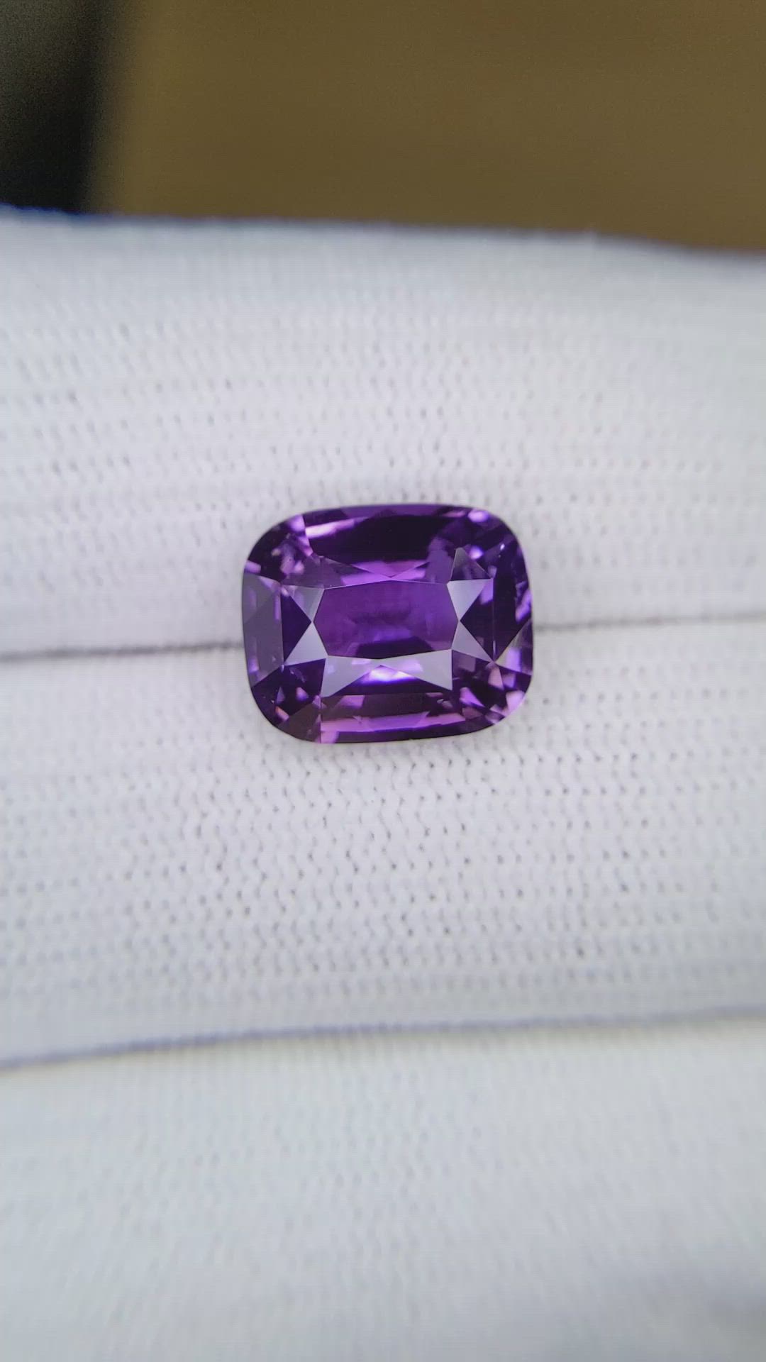 6.14 Ct. Purple Sapphire from Madagascar Size Video