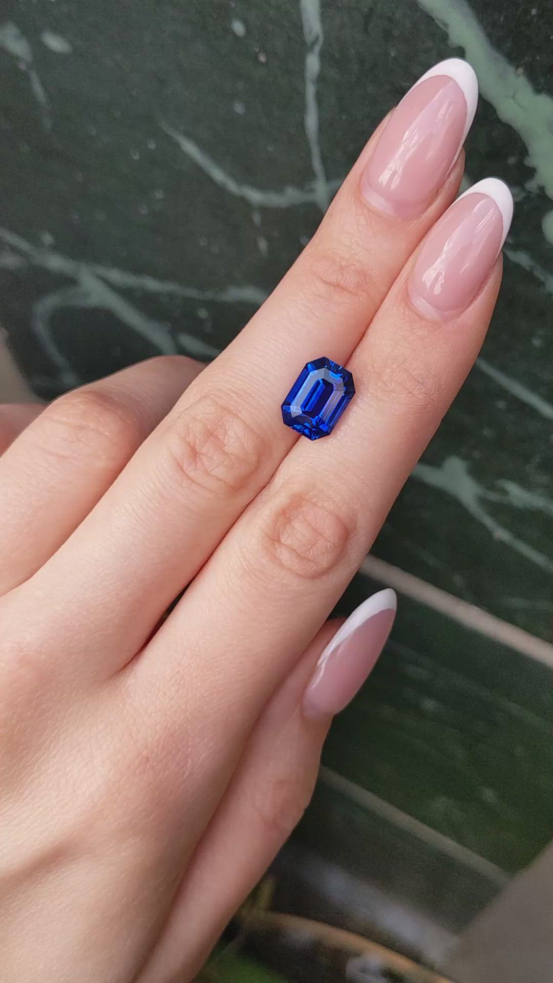 6.37 Ct. Blue Sapphire from Ceylon (Sri Lanka) Size Video