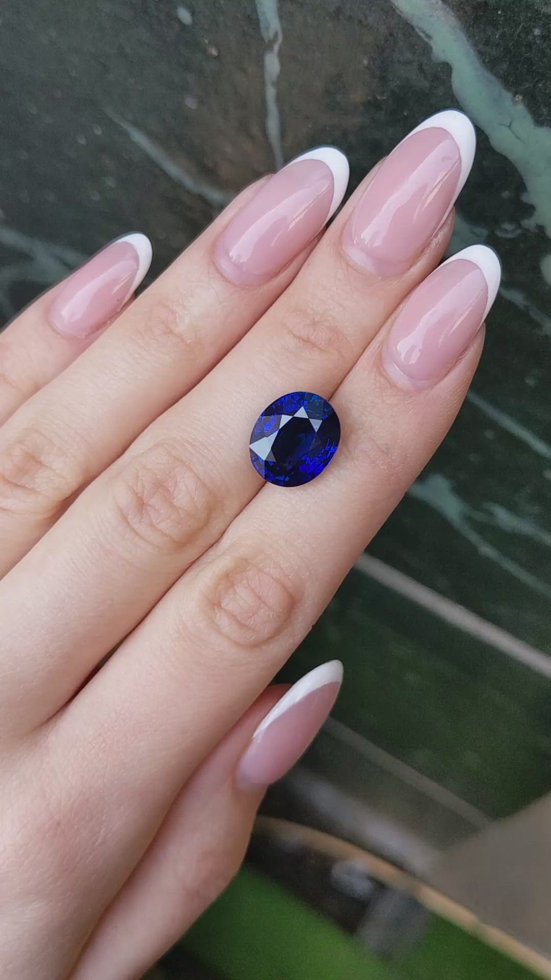 10.60 Ct. Blue Sapphire from Ceylon (Sri Lanka) Size Video