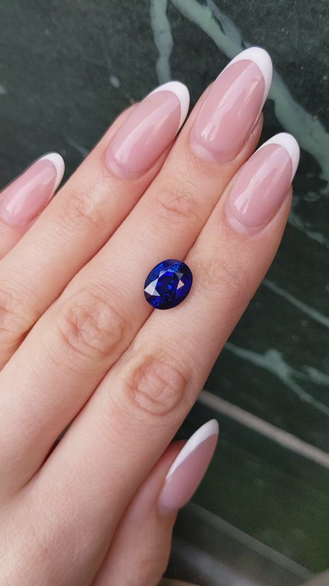 6.16 Ct. Blue Sapphire from Ceylon (Sri Lanka) Size Video