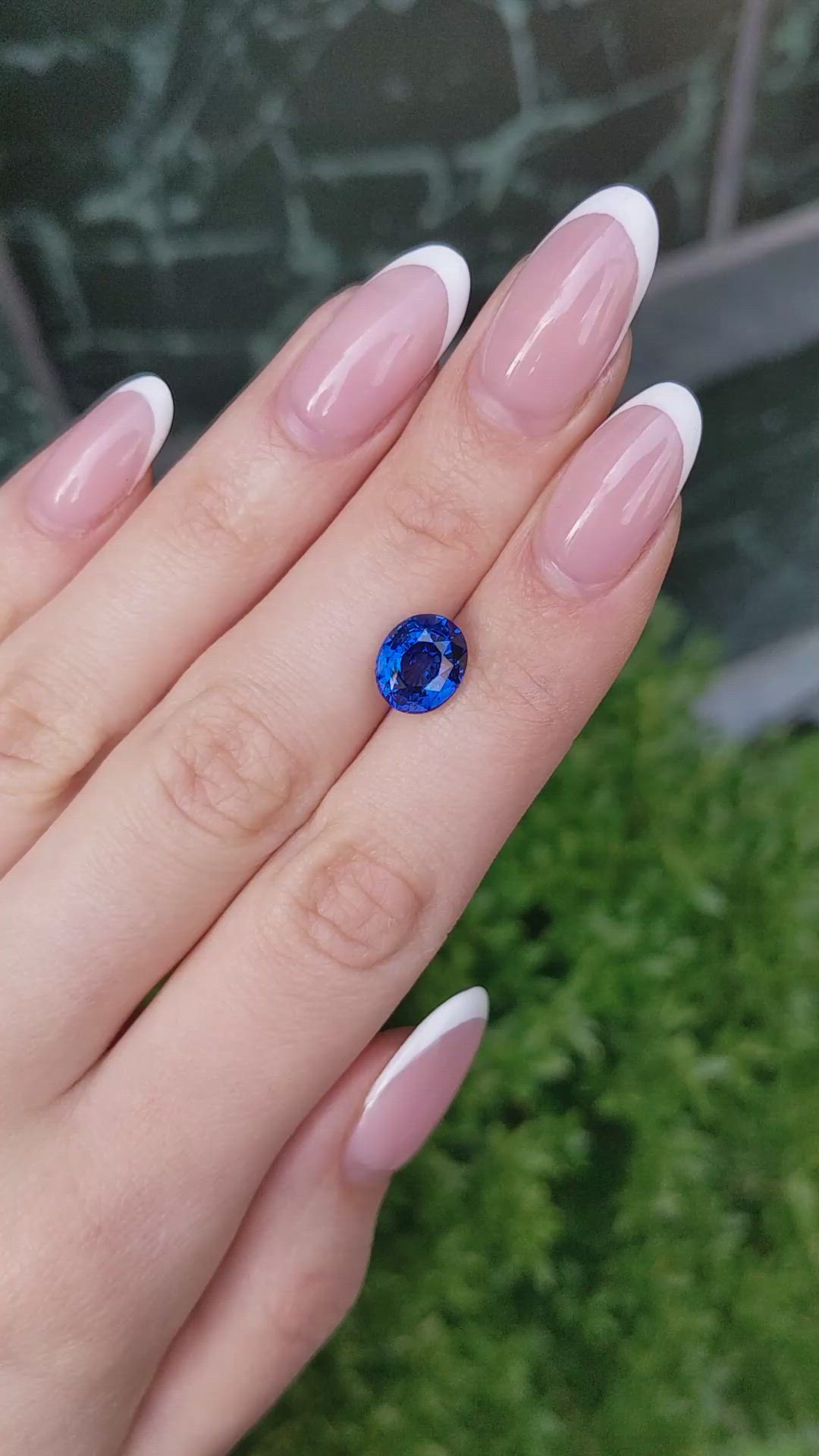 4.46 Ct. Blue Sapphire from Ceylon (Sri Lanka) Size Video