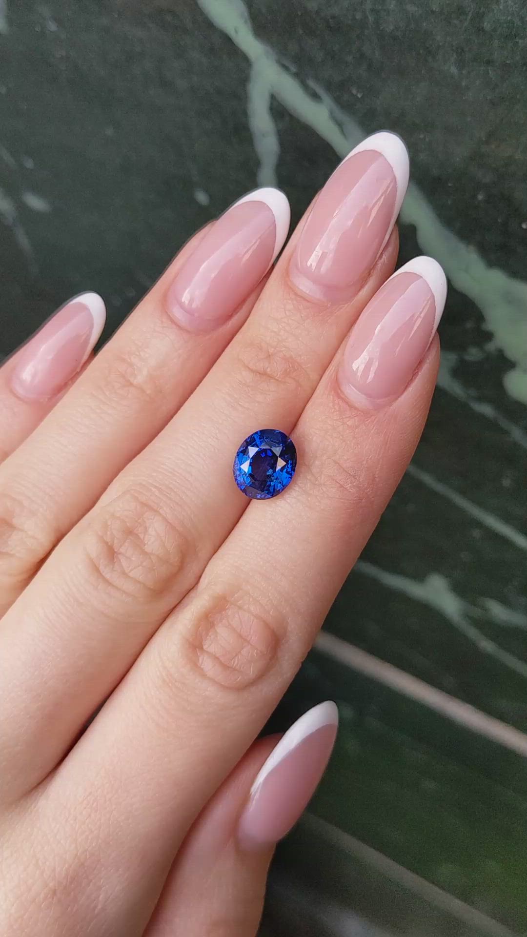 4.46 Ct. Blue Sapphire from Ceylon (Sri Lanka) Size Video