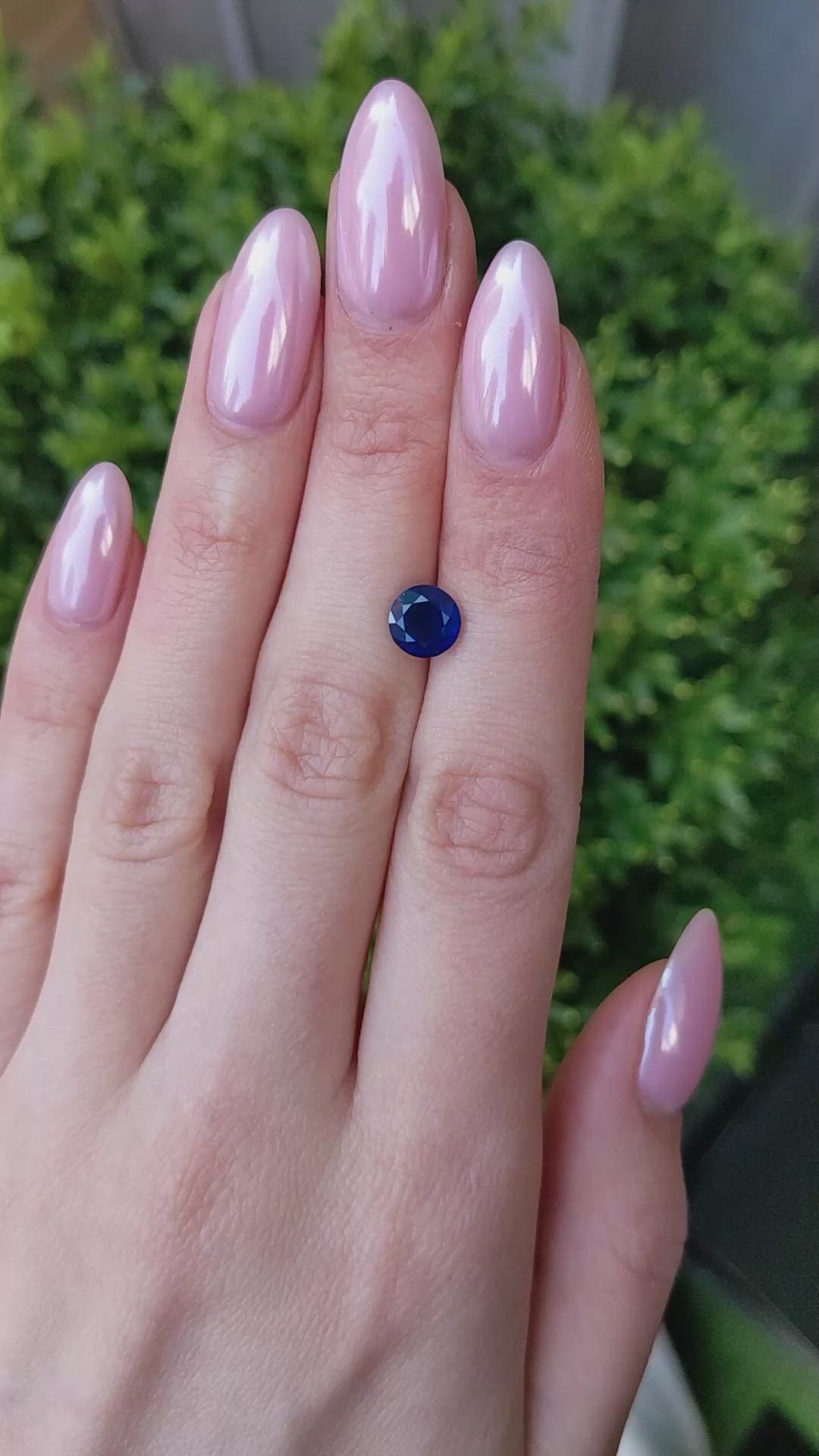 2.06 Ct. Blue Sapphire from Ceylon (Sri Lanka) Size Video