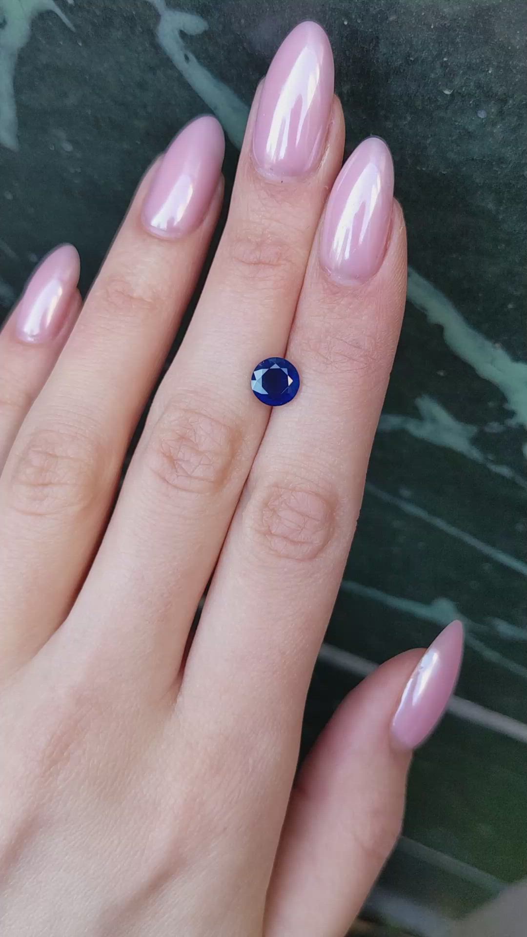 2.06 Ct. Blue Sapphire from Ceylon (Sri Lanka) Size Video