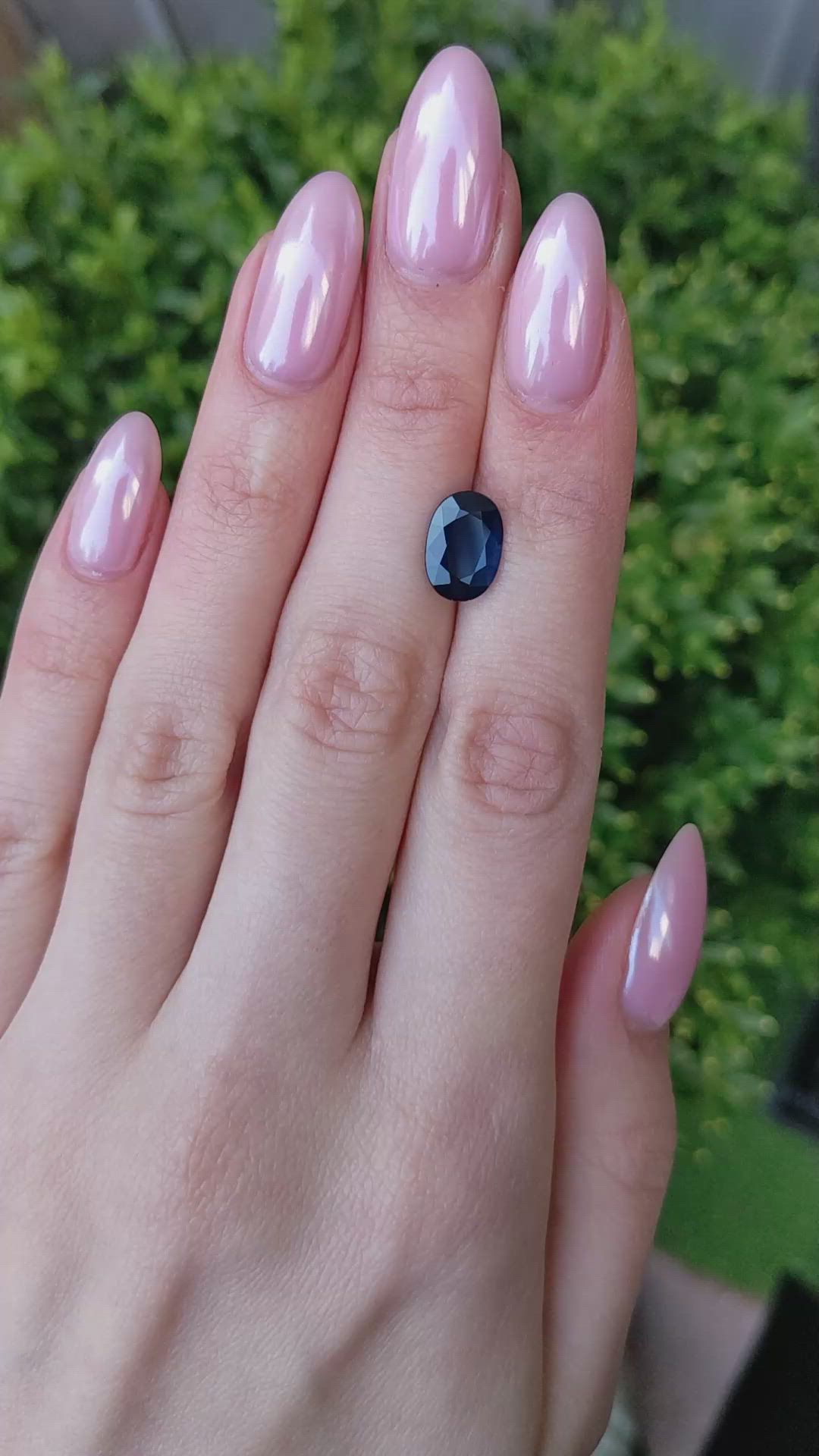 3.42 Ct. Blue Sapphire from Ceylon (Sri Lanka) Size Video