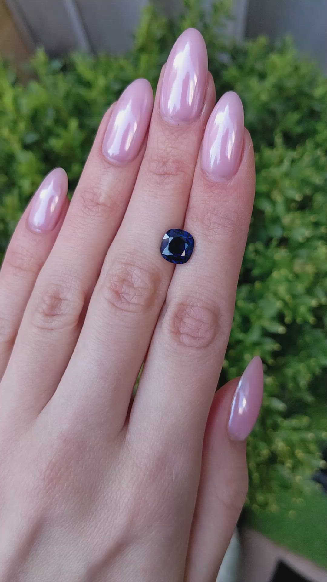 3.25 Ct. Blue Sapphire from Ceylon (Sri Lanka) Size Video