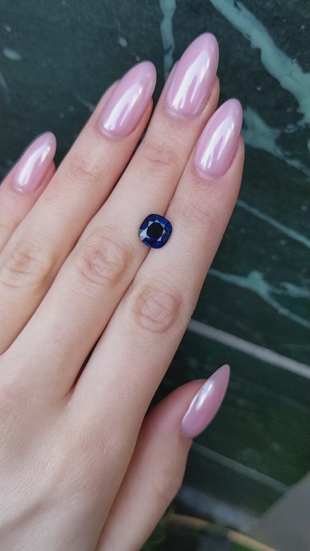 3.25 Ct. Blue Sapphire from Ceylon (Sri Lanka) Size Video