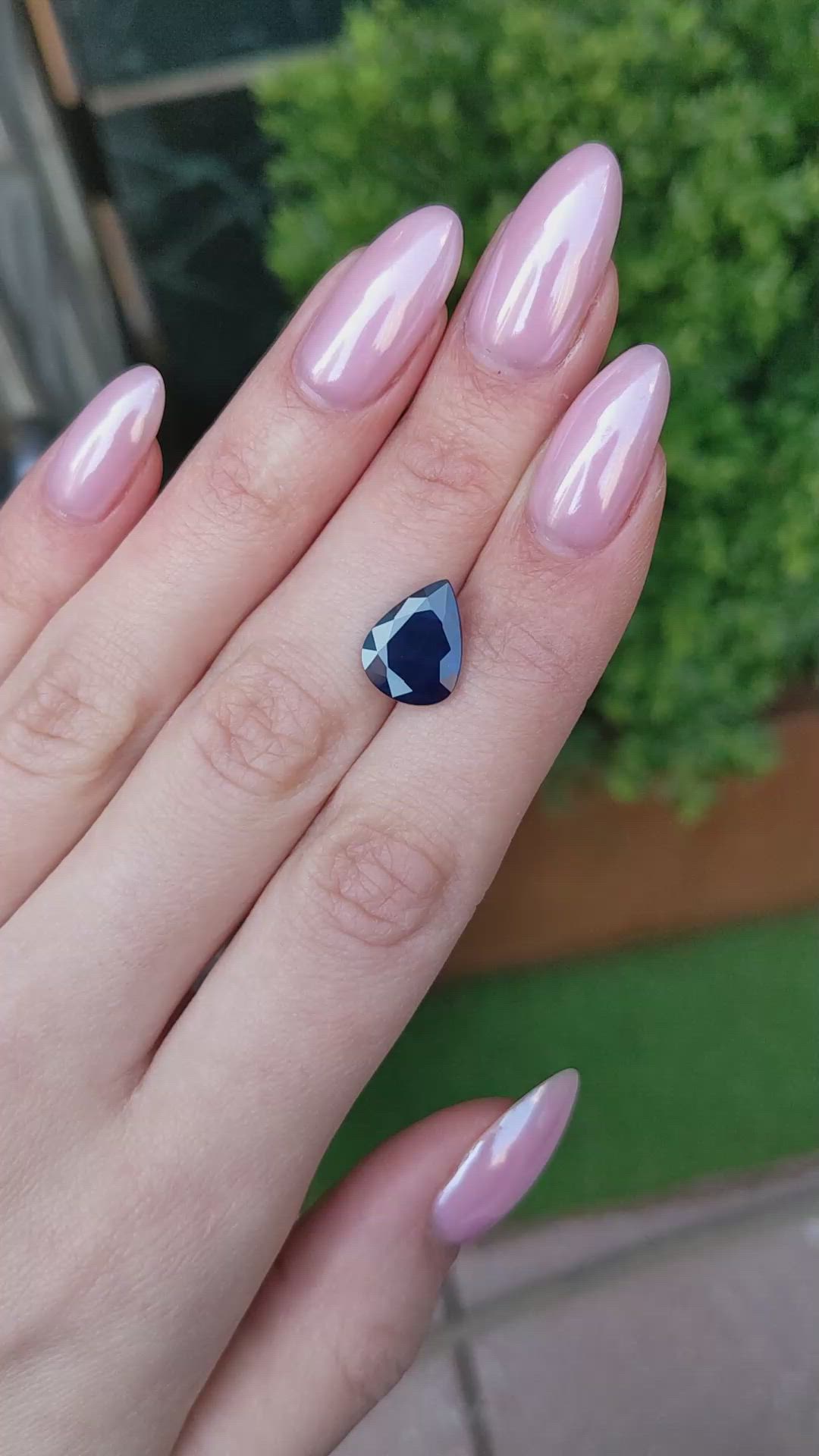4.70 Ct. Blue Sapphire from Ceylon (Sri Lanka) Size Video