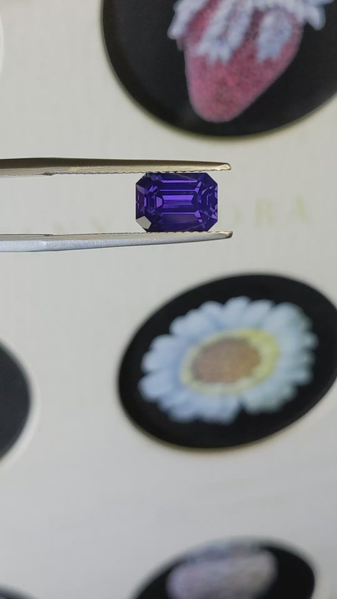 2.01 Ct. Color Change Sapphire from Ceylon (Sri Lanka) Size Video