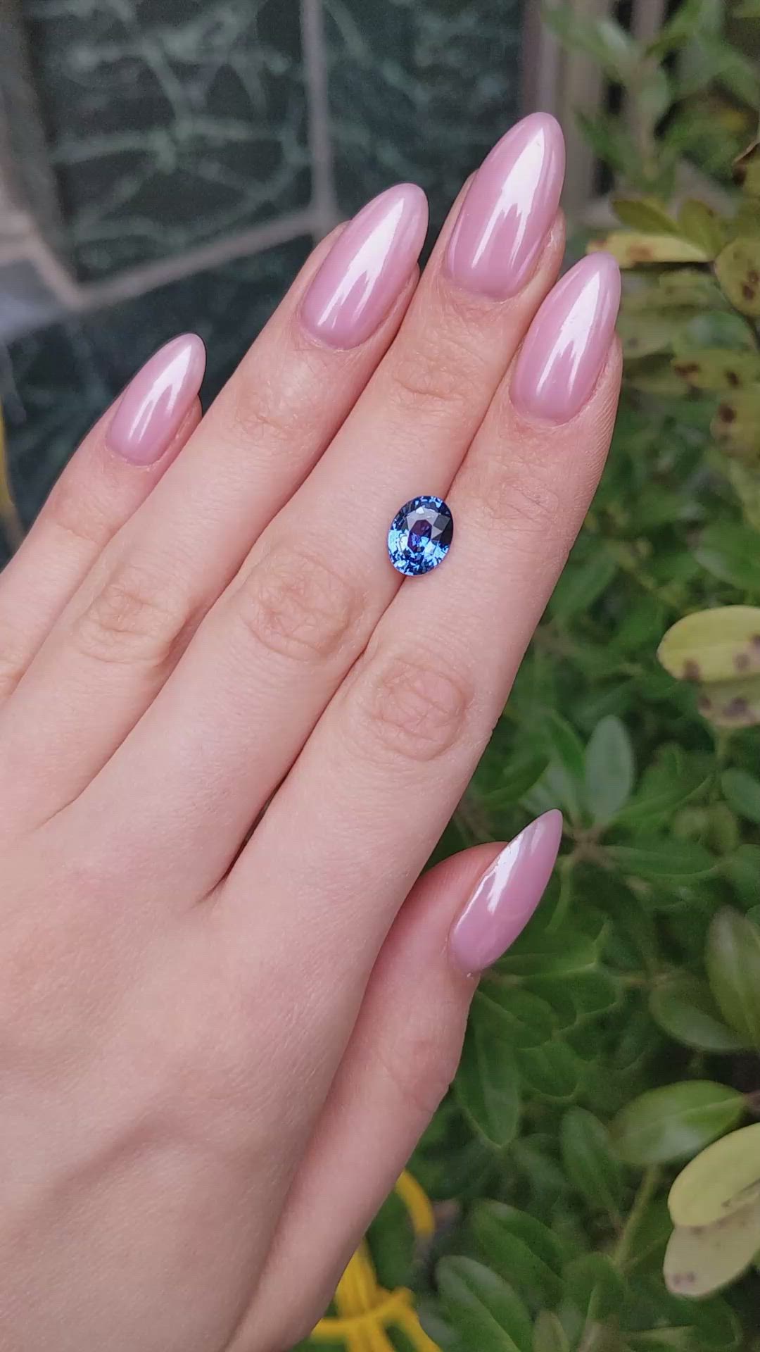 3.05 Ct. Blue Sapphire from Ceylon (Sri Lanka) Size Video