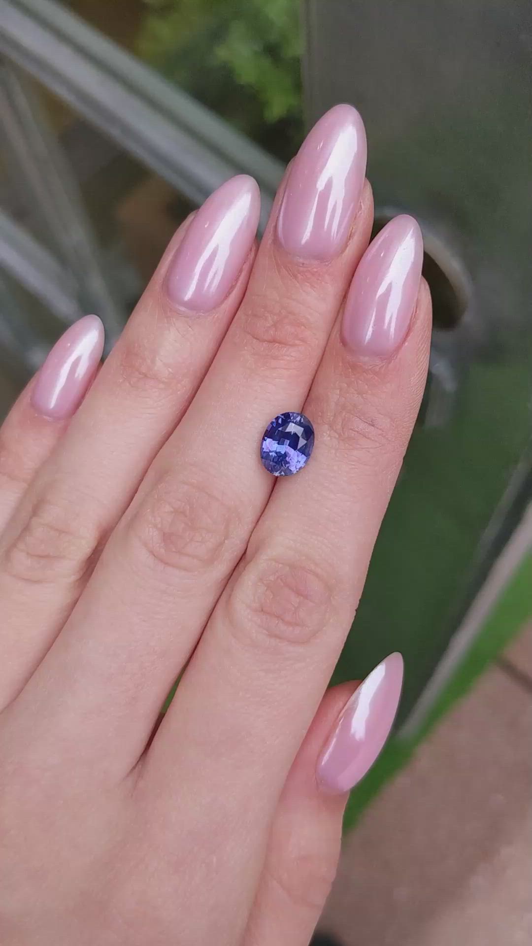 3.52 Ct. Purple Sapphire from Ceylon (Sri Lanka) Size Video