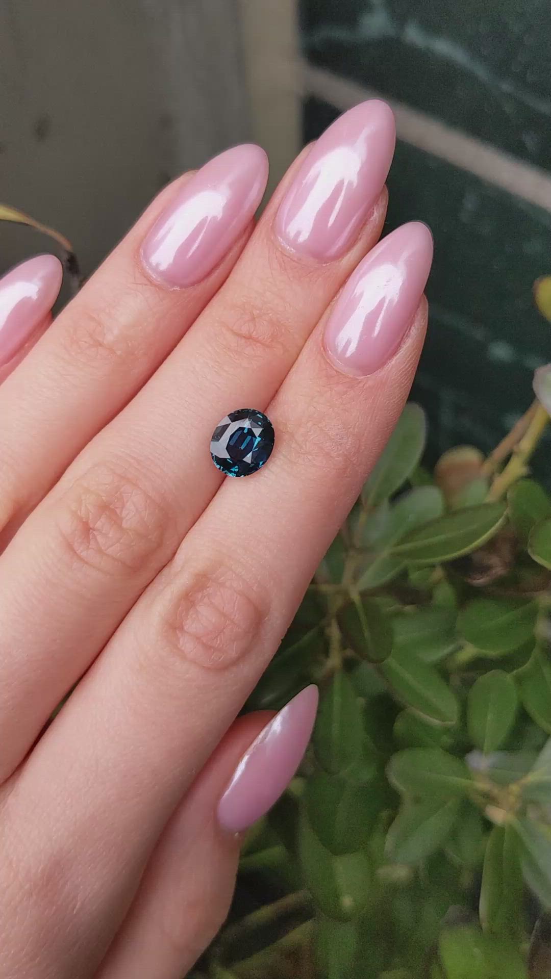 3.00 Ct. Greenish Blue Sapphire from Madagascar Size Video