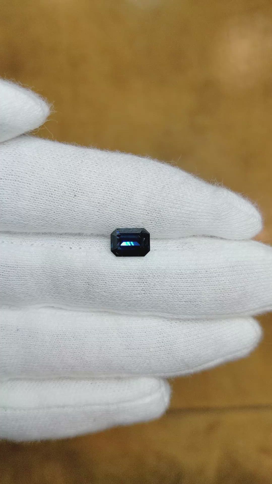 1.56 Ct. Greenish Blue Sapphire from Madagascar Size Video