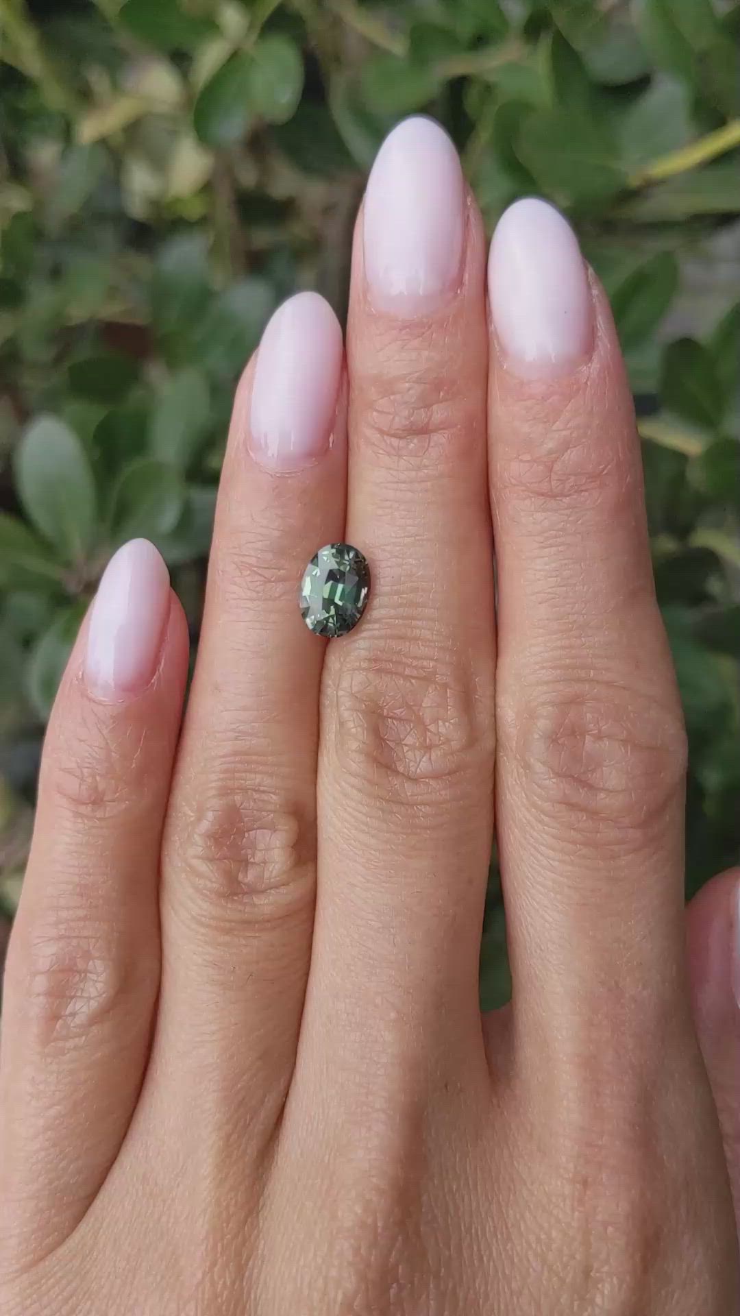 2.15 Ct. Yellowish Green Sapphire from Madagascar Size Video