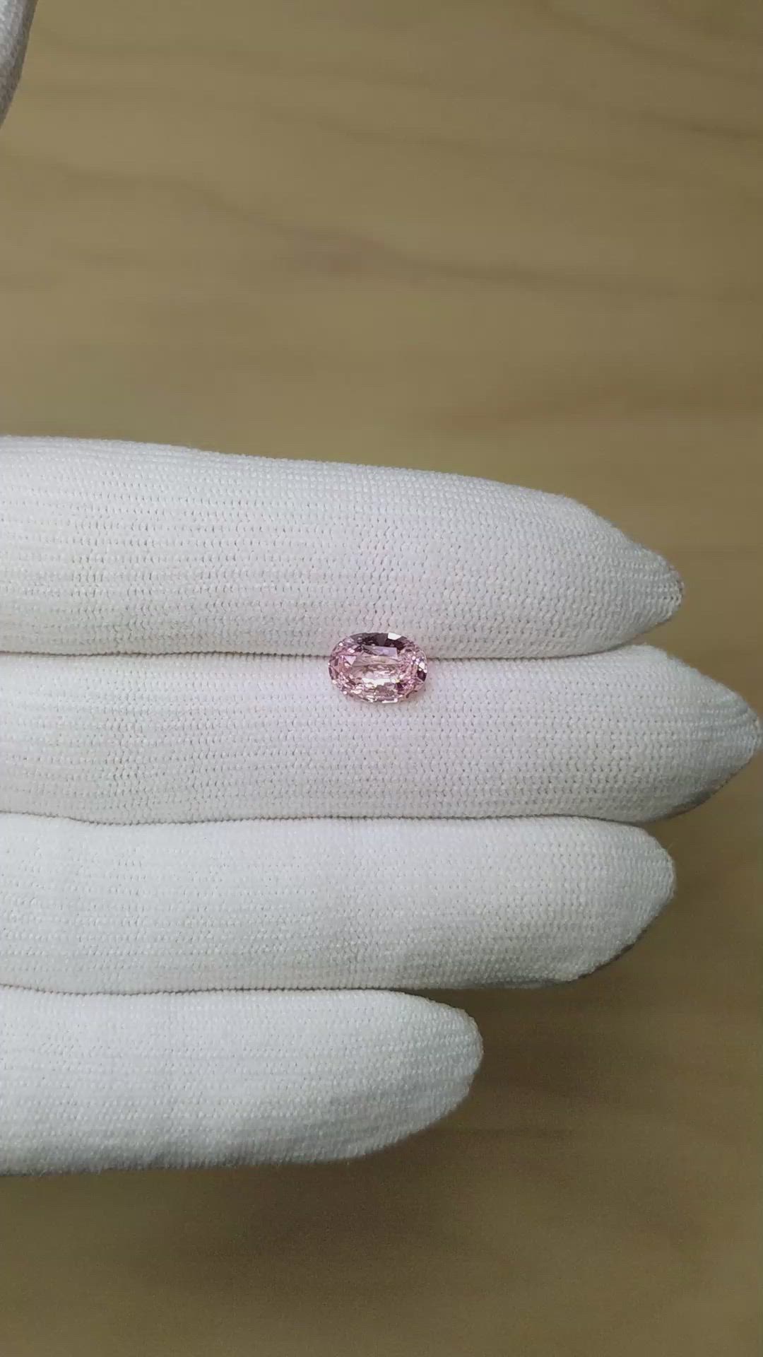 2.13 Ct. Pink Sapphire from Ceylon (Sri Lanka) Size Video