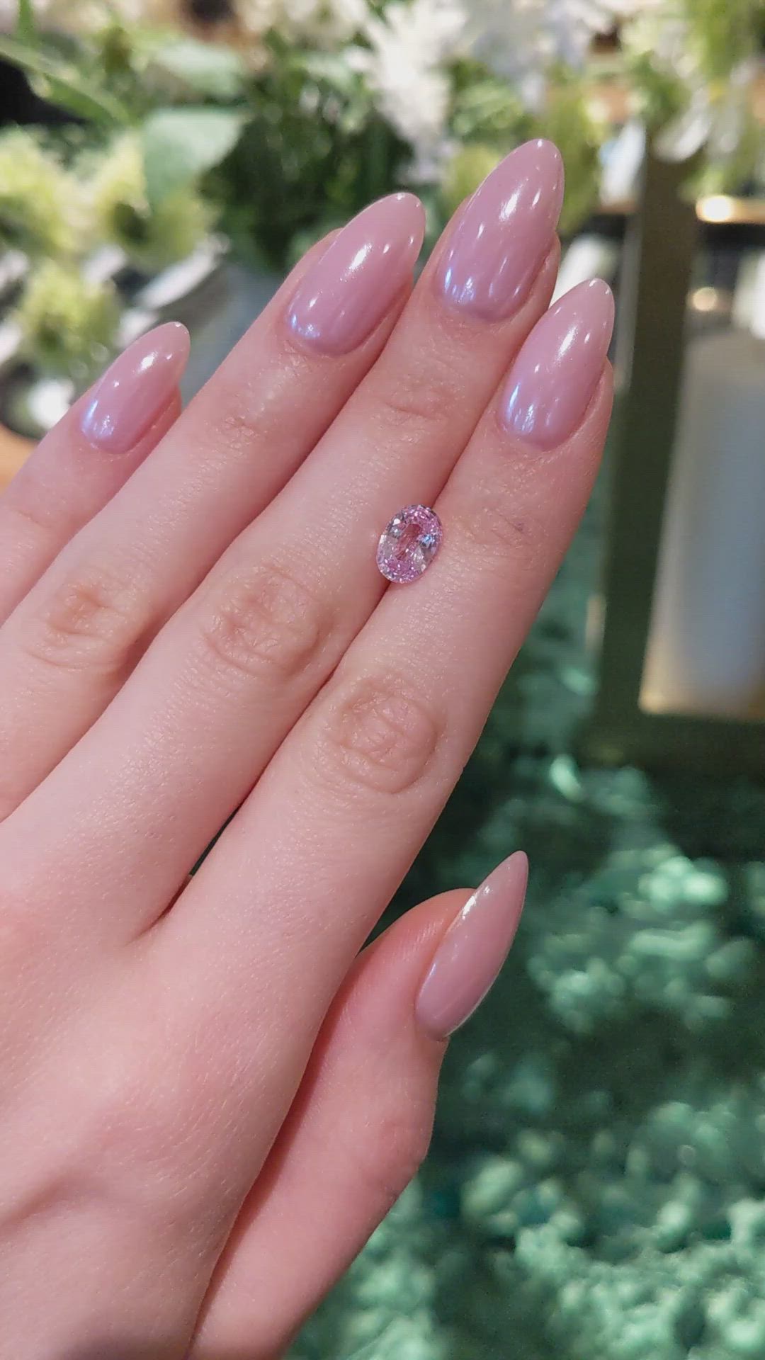 2.13 Ct. Pink Sapphire from Ceylon (Sri Lanka) Size Video