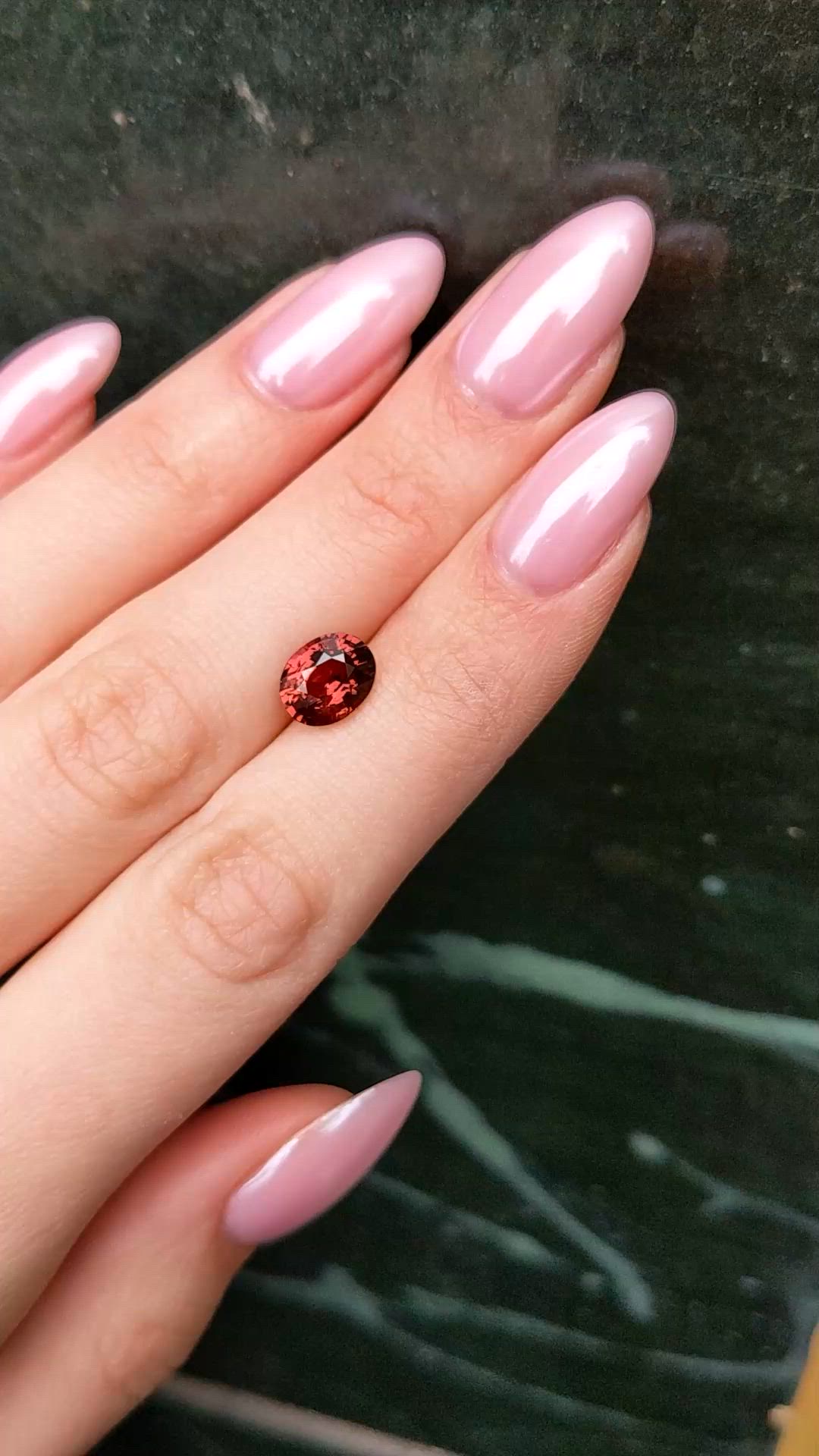 3.05 Ct. Orangish Brown Sapphire from Ceylon (Sri Lanka) Size Video