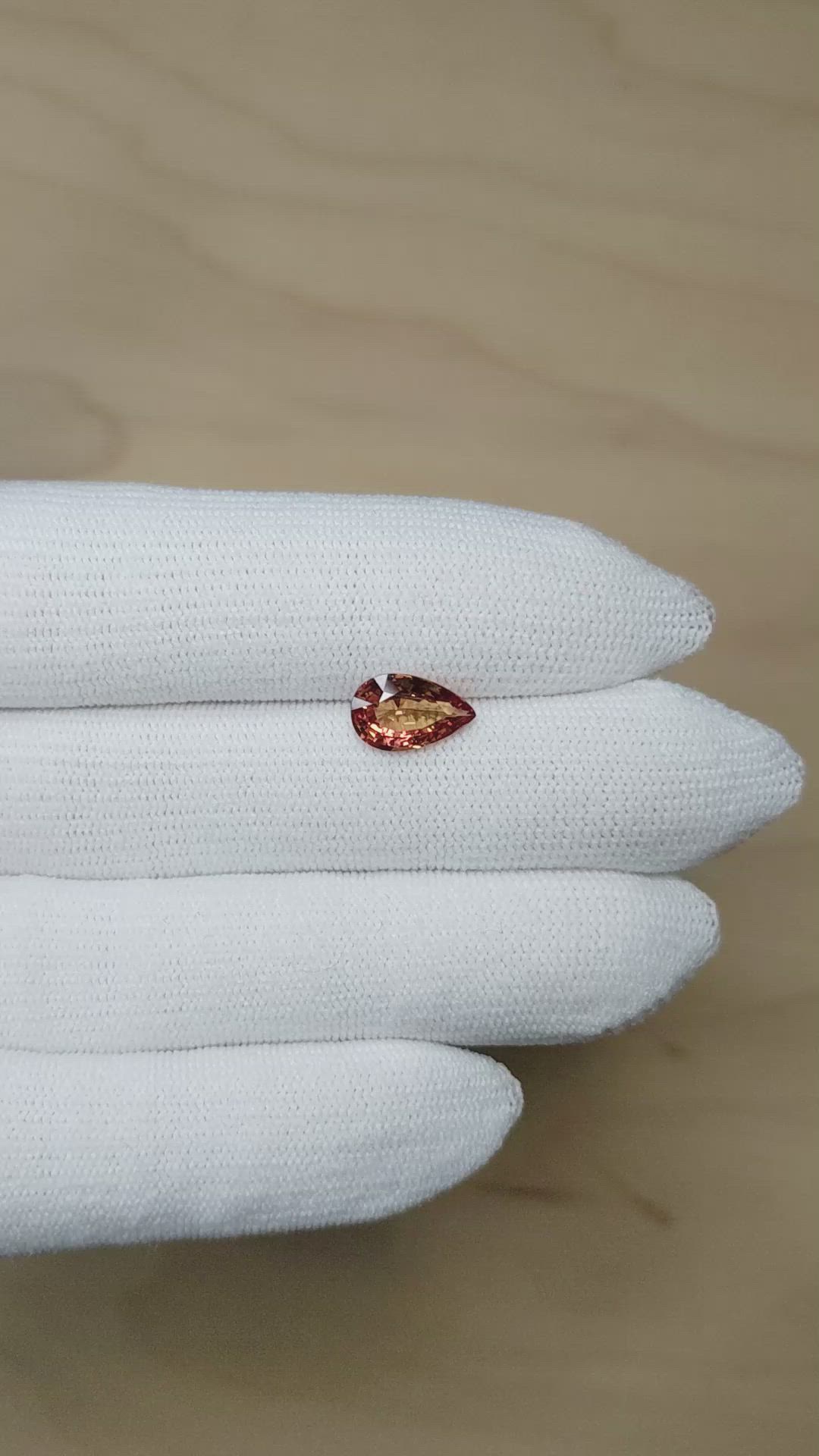 2.05 Ct. Padparadscha Sapphire from Madagascar Size Video