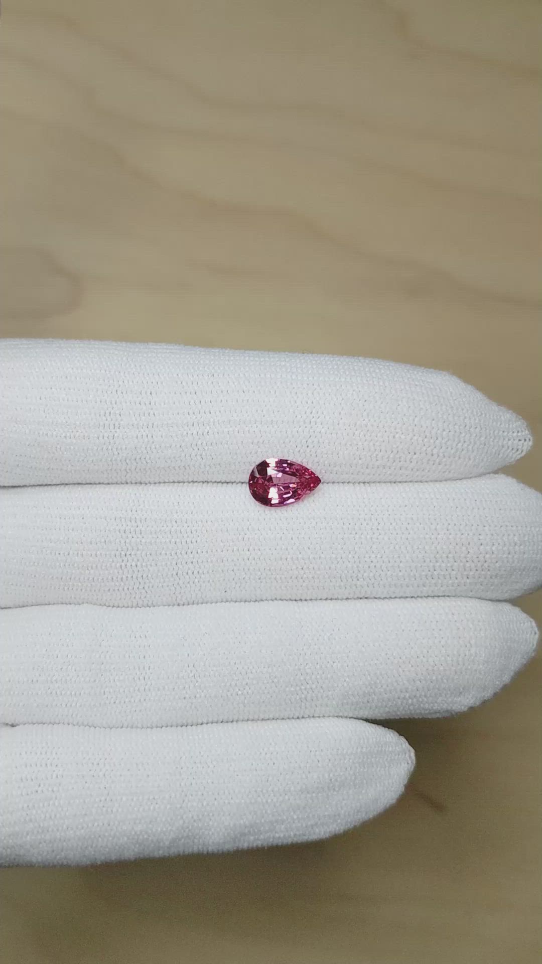 2.21 Ct. Pink Sapphire from Ceylon (Sri Lanka) Size Video