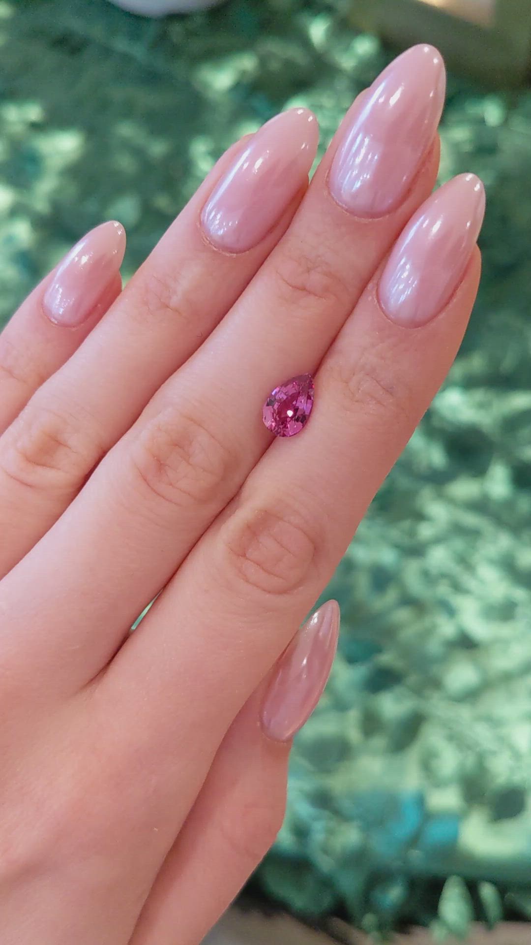 2.21 Ct. Pink Sapphire from Ceylon (Sri Lanka) Size Video