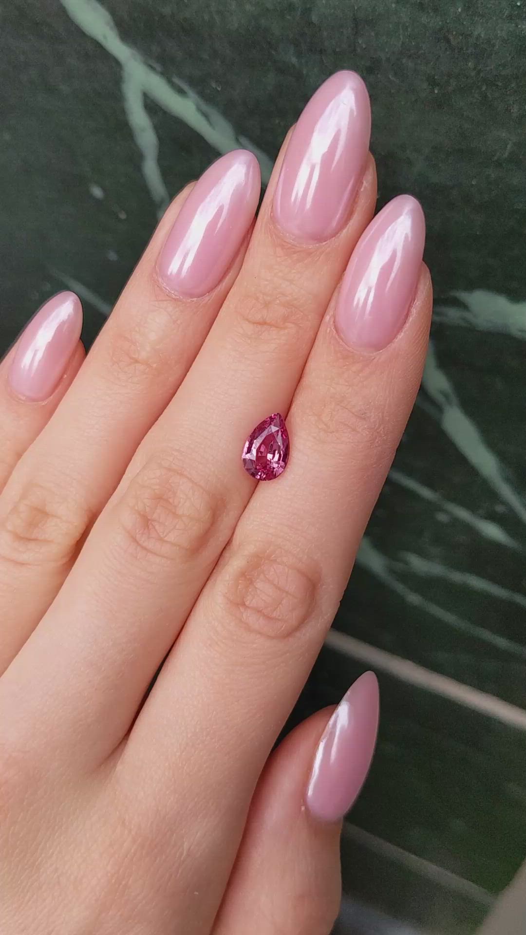 2.21 Ct. Pink Sapphire from Ceylon (Sri Lanka) Size Video