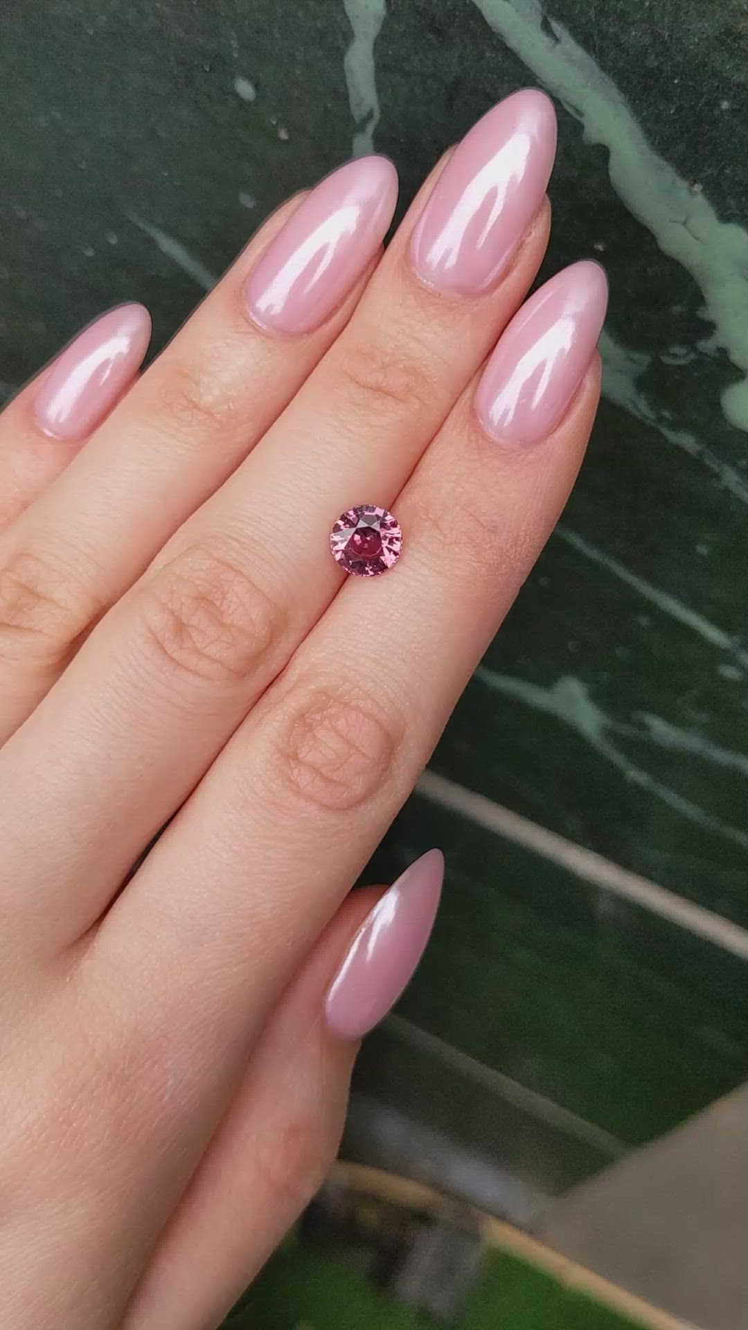 2.19 Ct. Padparadscha Sapphire from Ceylon (Sri Lanka) Size Video