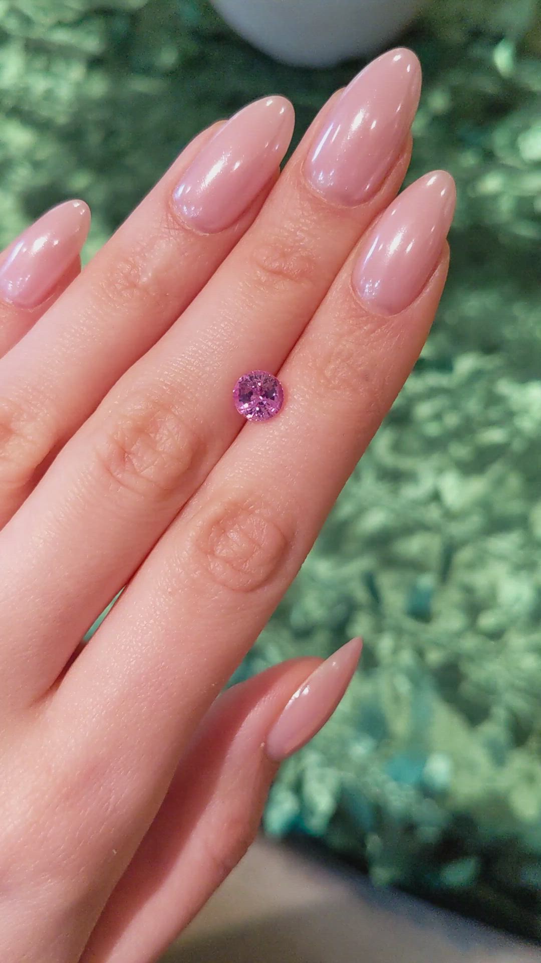 2.02 Ct. Pink Sapphire from Ceylon (Sri Lanka) Size Video