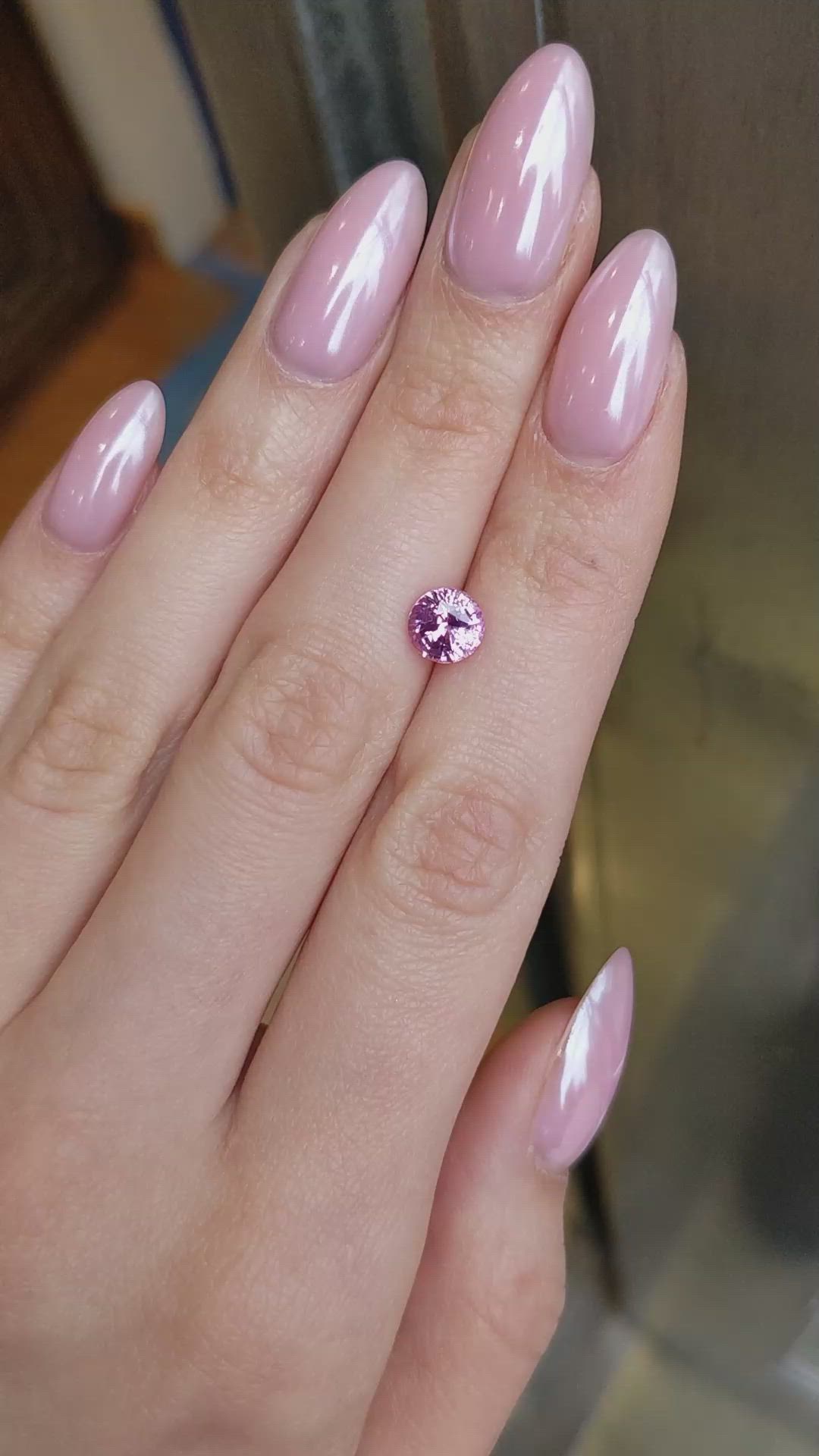 2.02 Ct. Pink Sapphire from Ceylon (Sri Lanka) Size Video