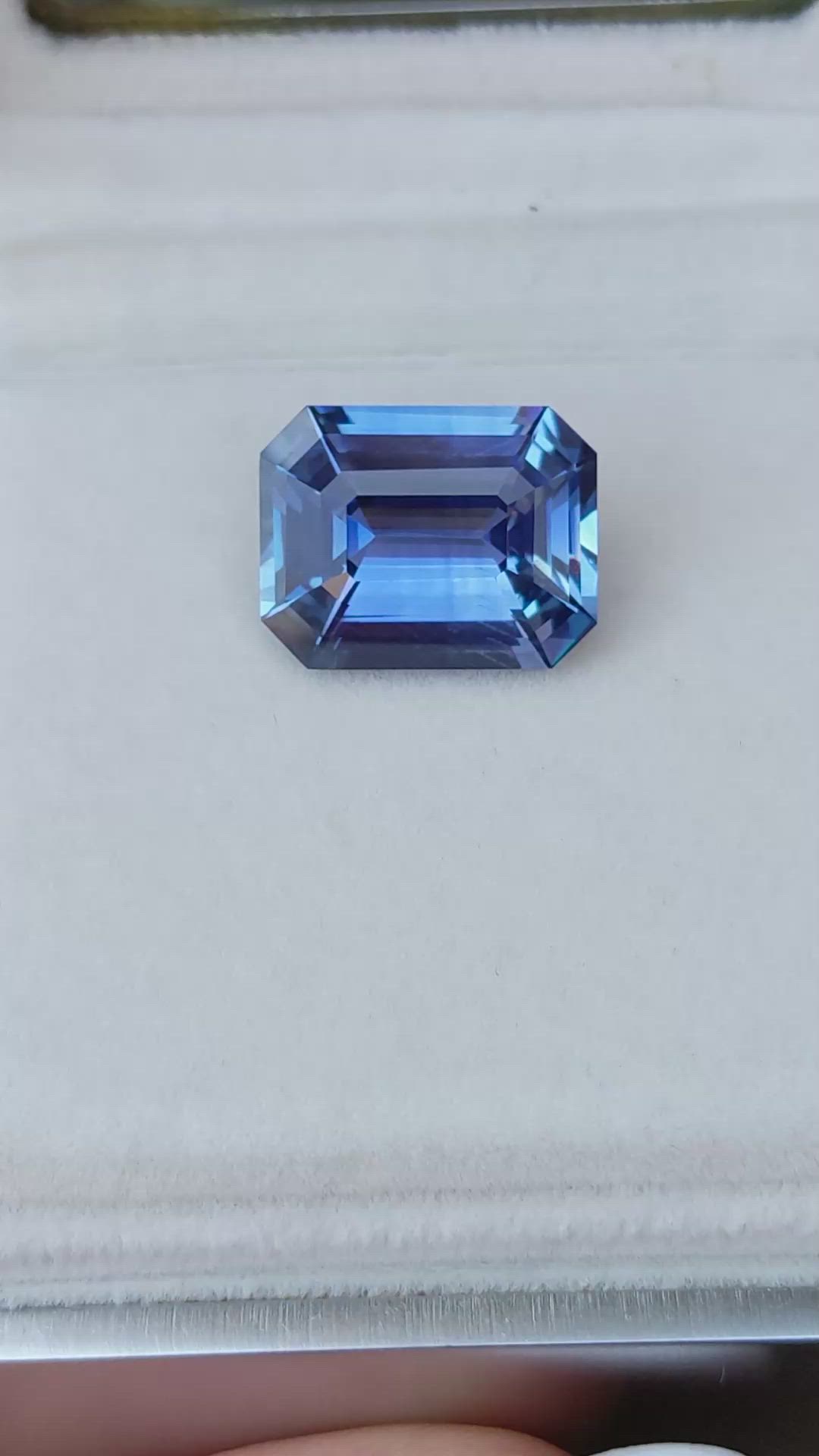 13.99 Ct. Blue Sapphire from Ceylon (Sri Lanka) Size Video