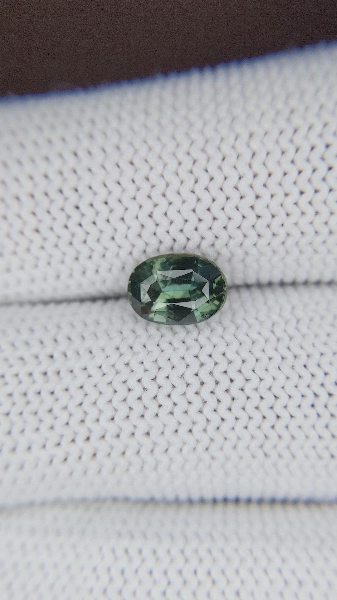 1.07 Ct. Bluish Green Sapphire from Tanzania Size Video