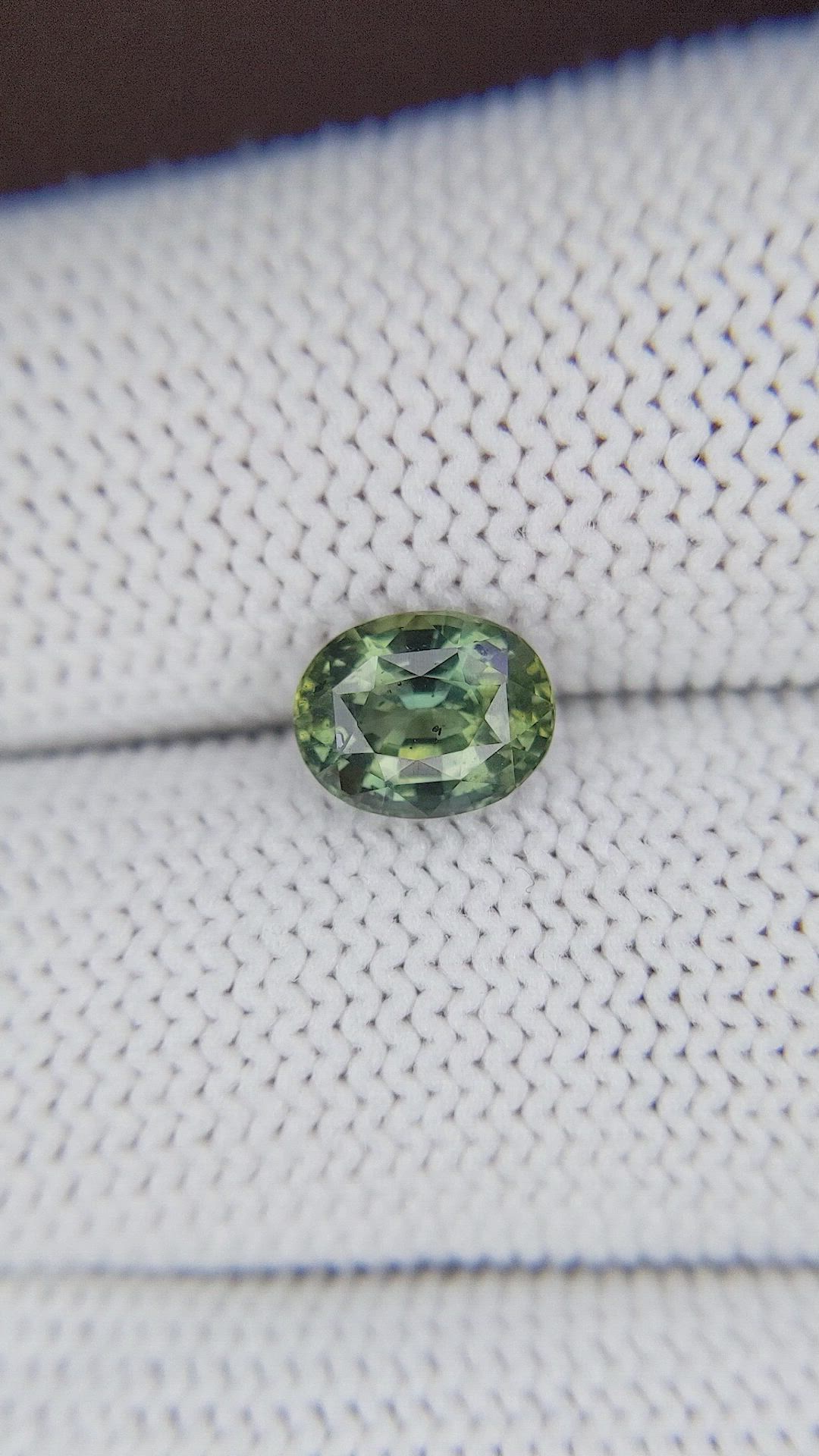 1.94 Ct. Bluish Green Sapphire from Tanzania Size Video