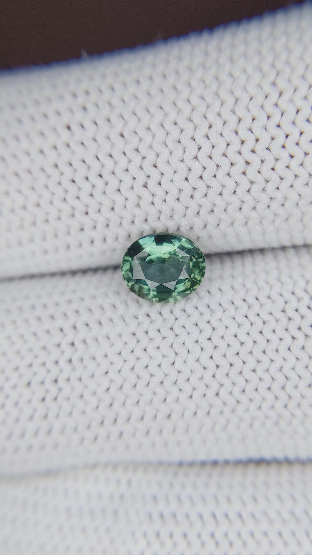 1.17 Ct. Bluish Green Sapphire from Tanzania Size Video