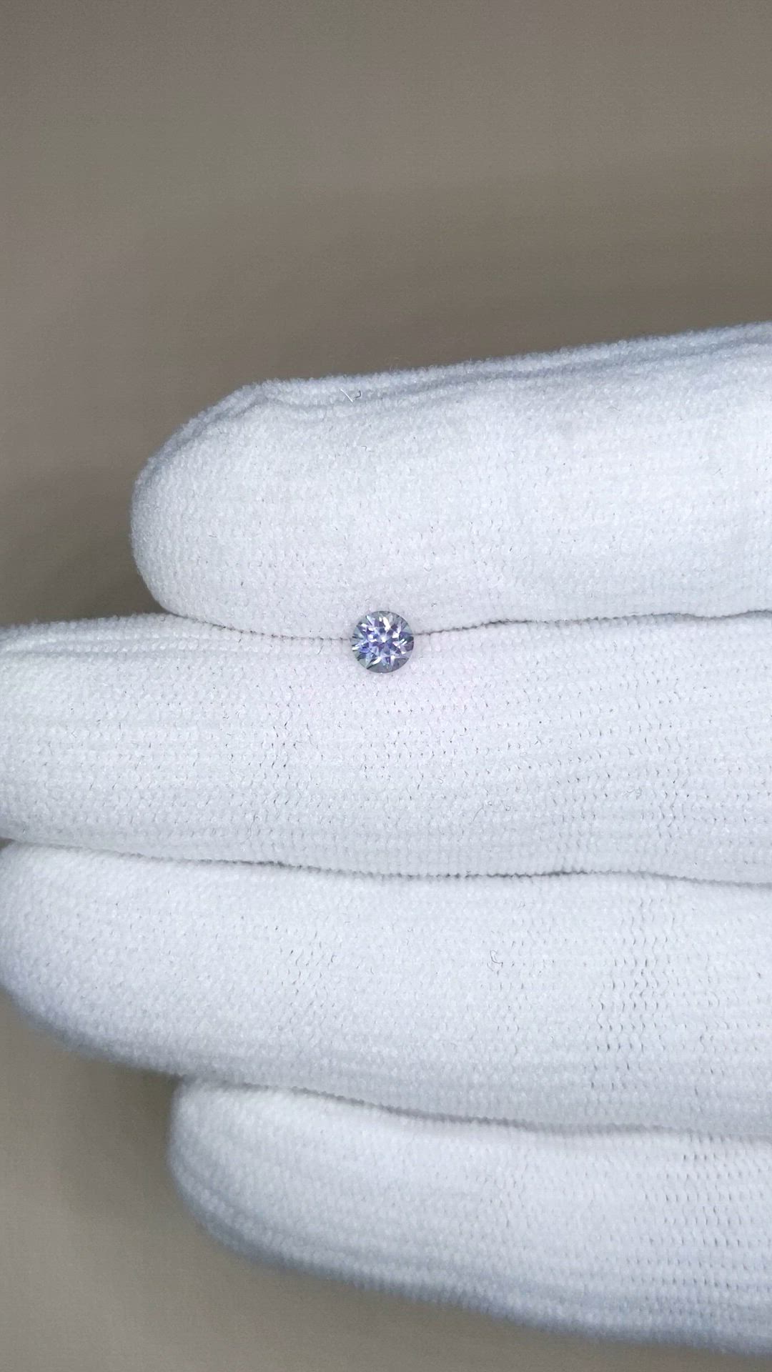 0.35 Ct. Bluish Grey Sapphire from Montana Size Video