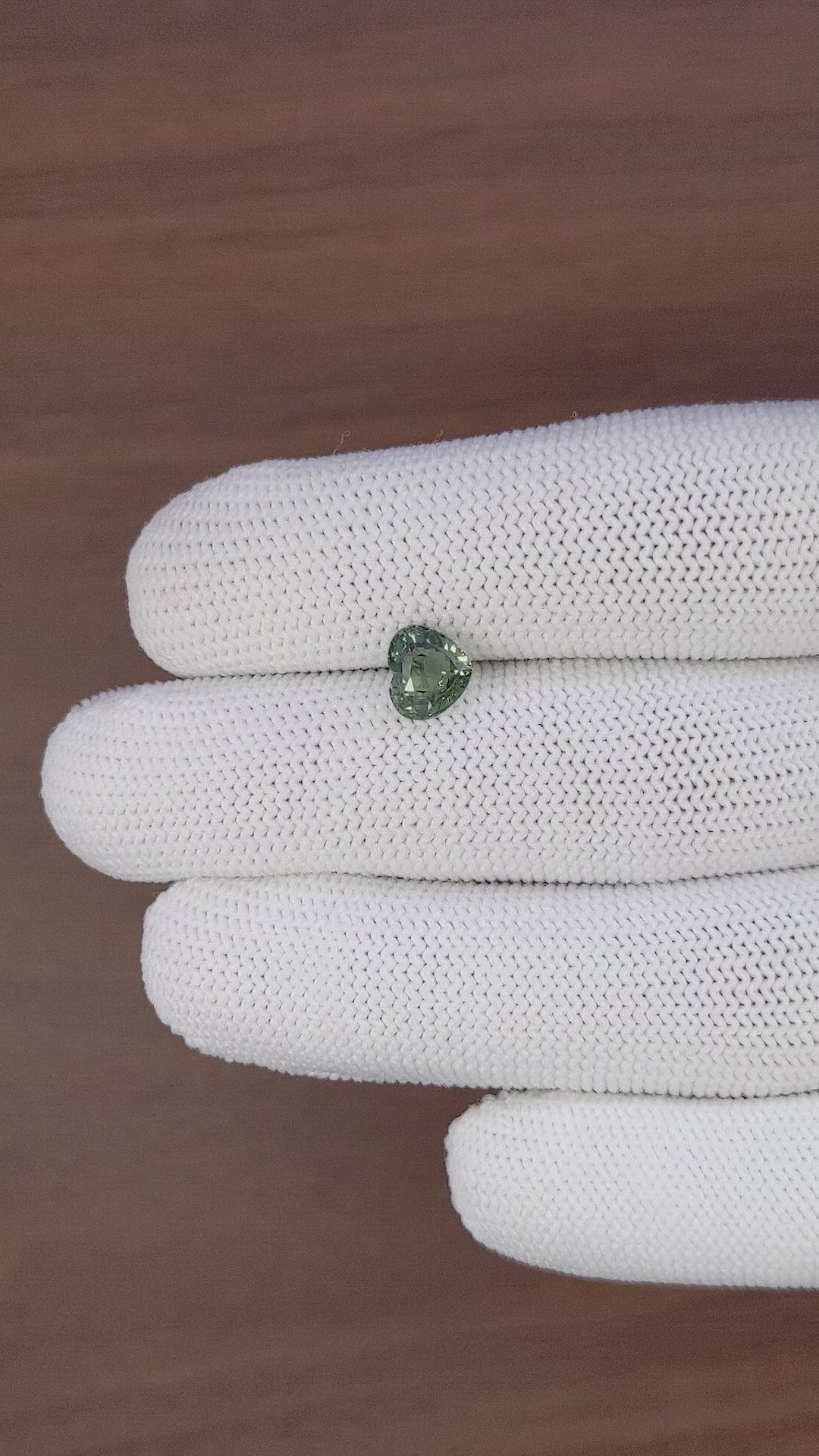 1.79 Ct. Green Sapphire from Tanzania Size Video