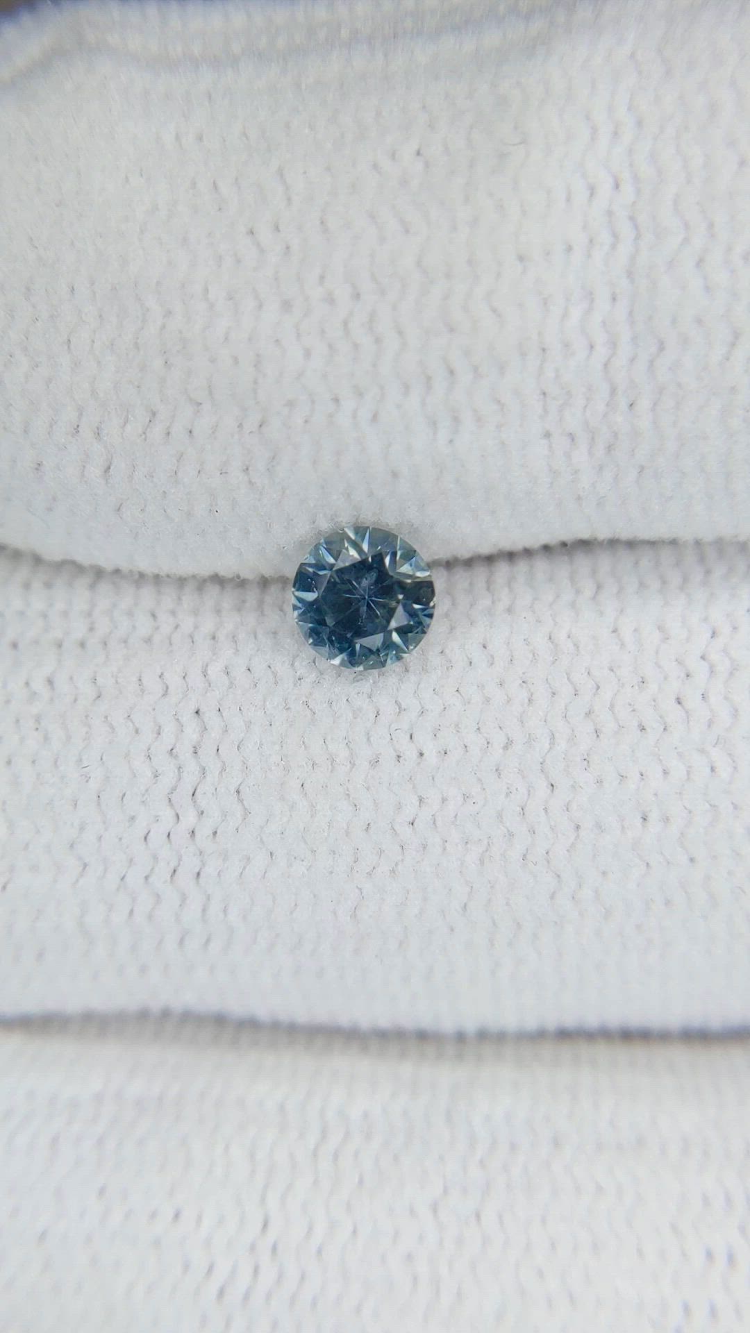 0.43 Ct. Greyish Blue Sapphire from Montana Size Video