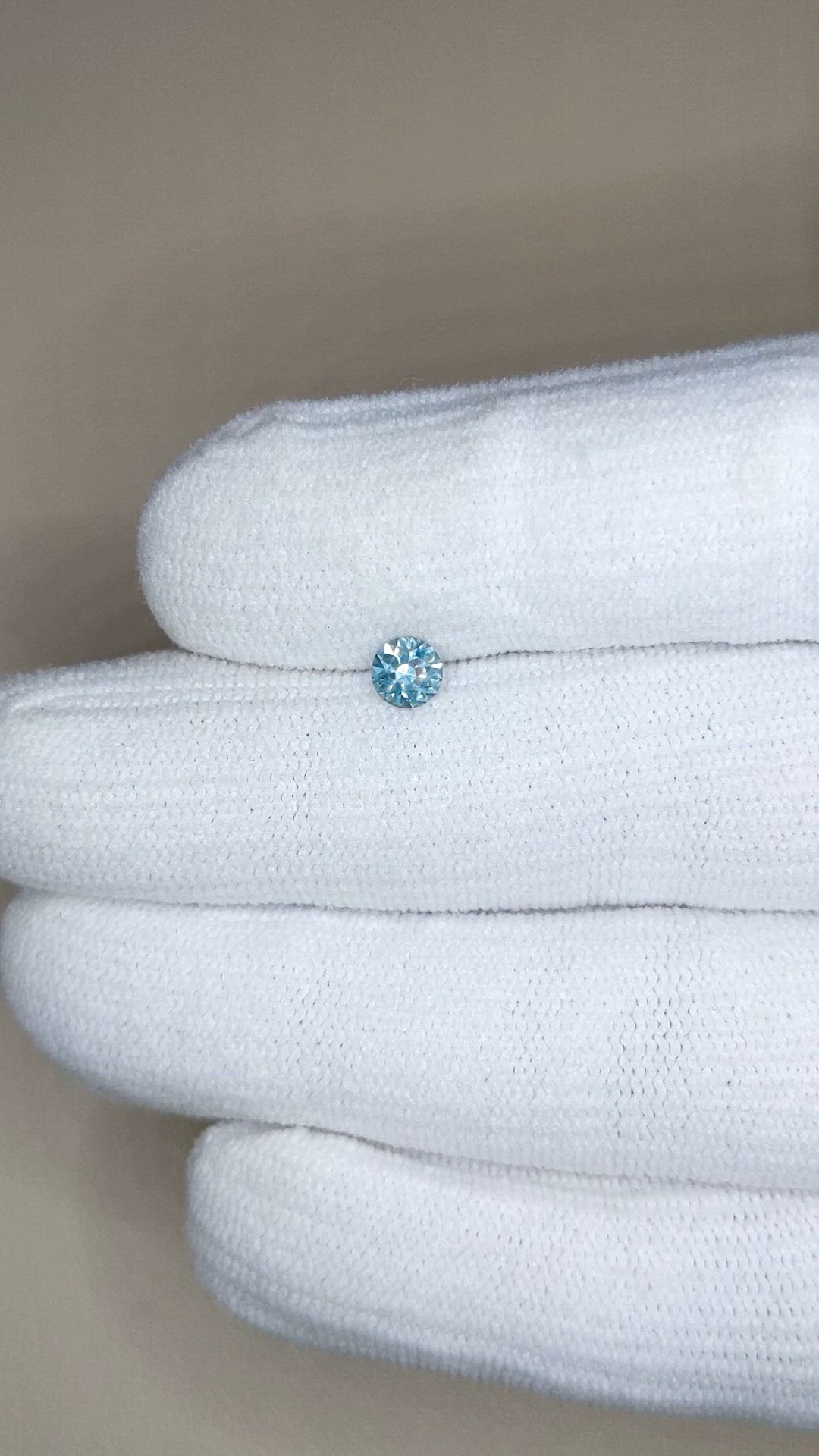0.43 Ct. Greyish Blue Sapphire from Montana Size Video