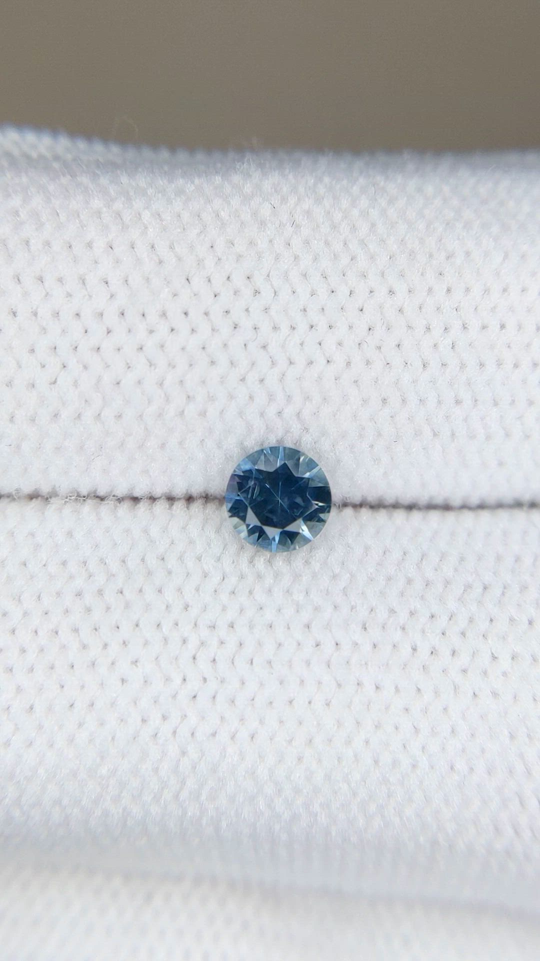 0.41 Ct. Blue Sapphire from Montana Size Video