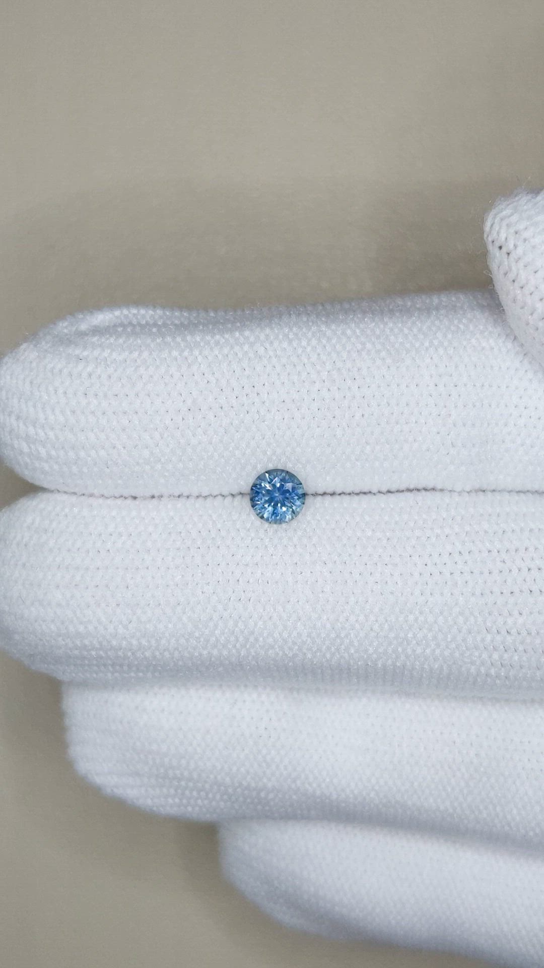 0.41 Ct. Blue Sapphire from Montana Size Video