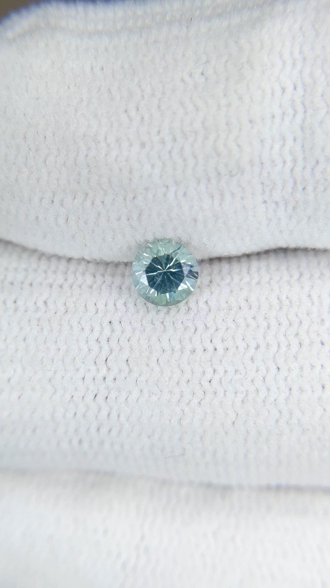 0.44 Ct. Greyish Blue Sapphire from Montana Size Video