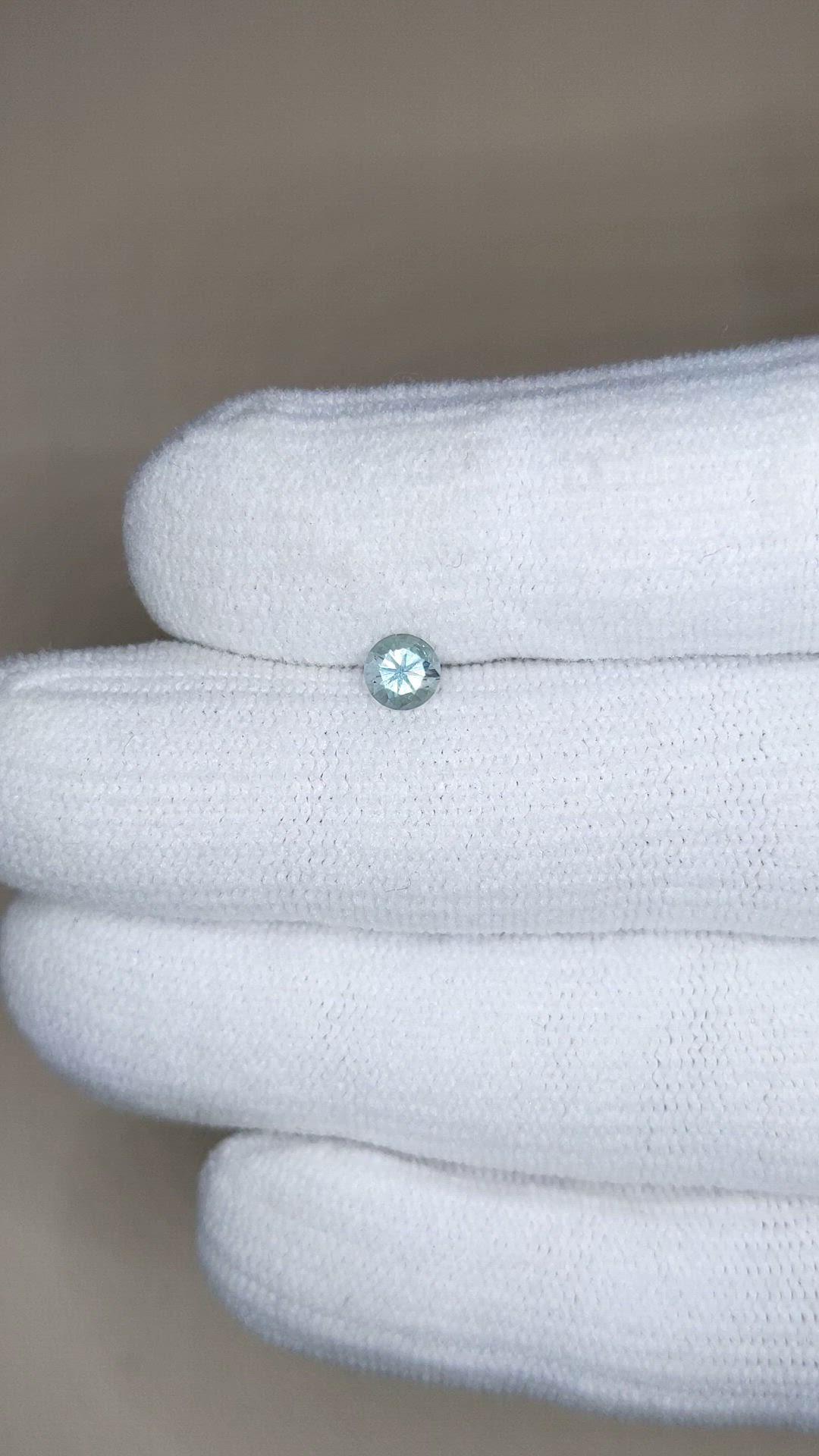 0.44 Ct. Greyish Blue Sapphire from Montana Size Video