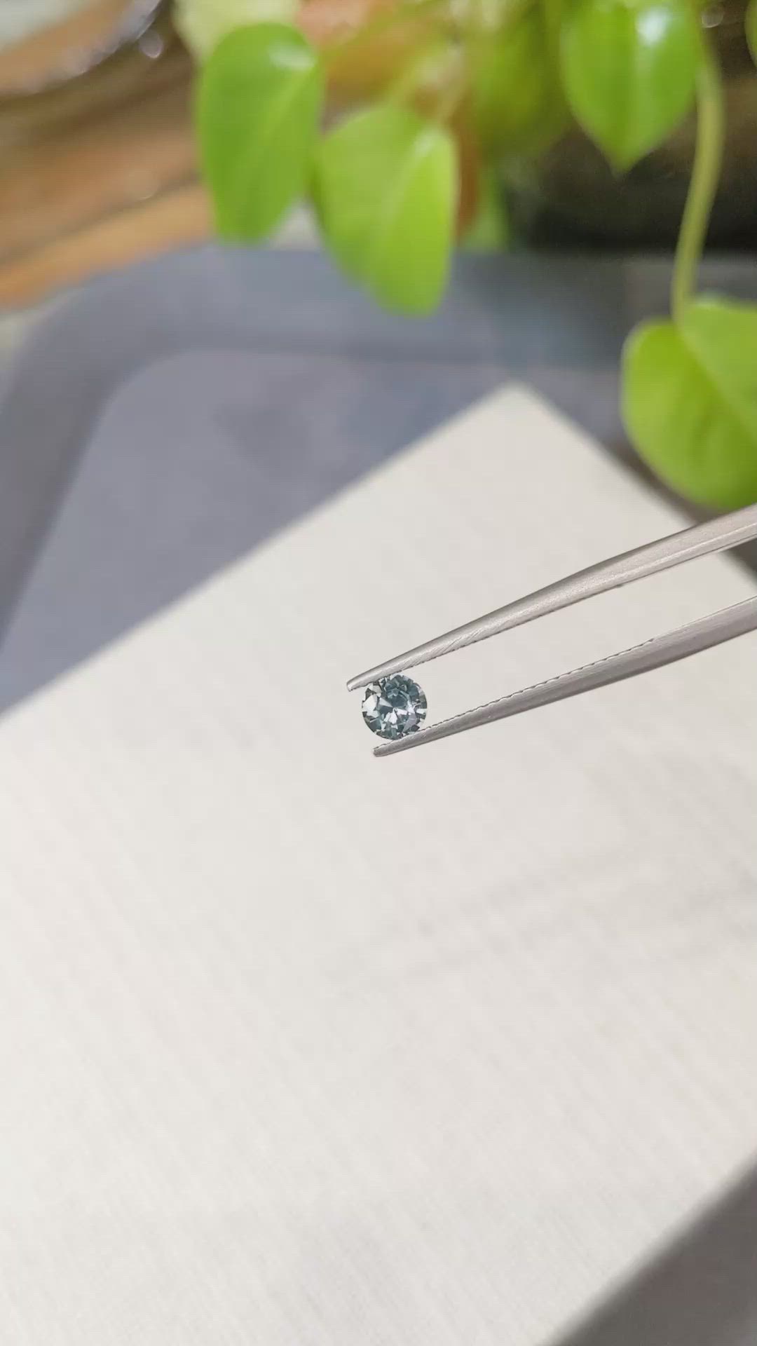 0.39 Ct. Blue Sapphire from Montana Size Video
