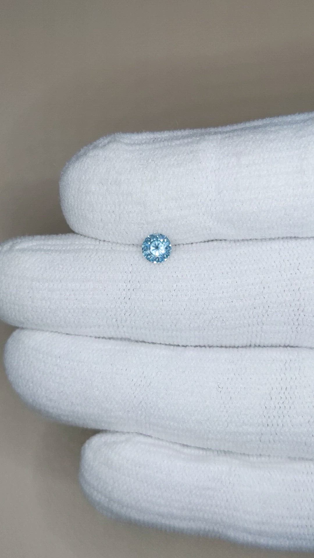 0.39 Ct. Blue Sapphire from Montana Size Video