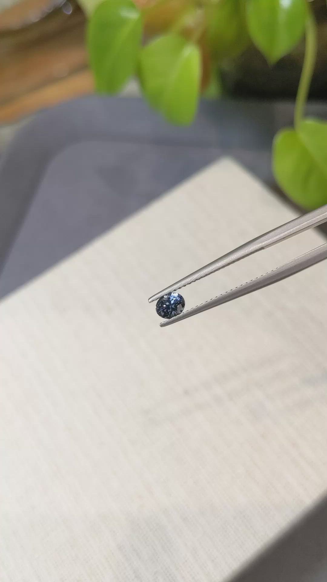 0.48 Ct. Blue Sapphire from Montana Size Video