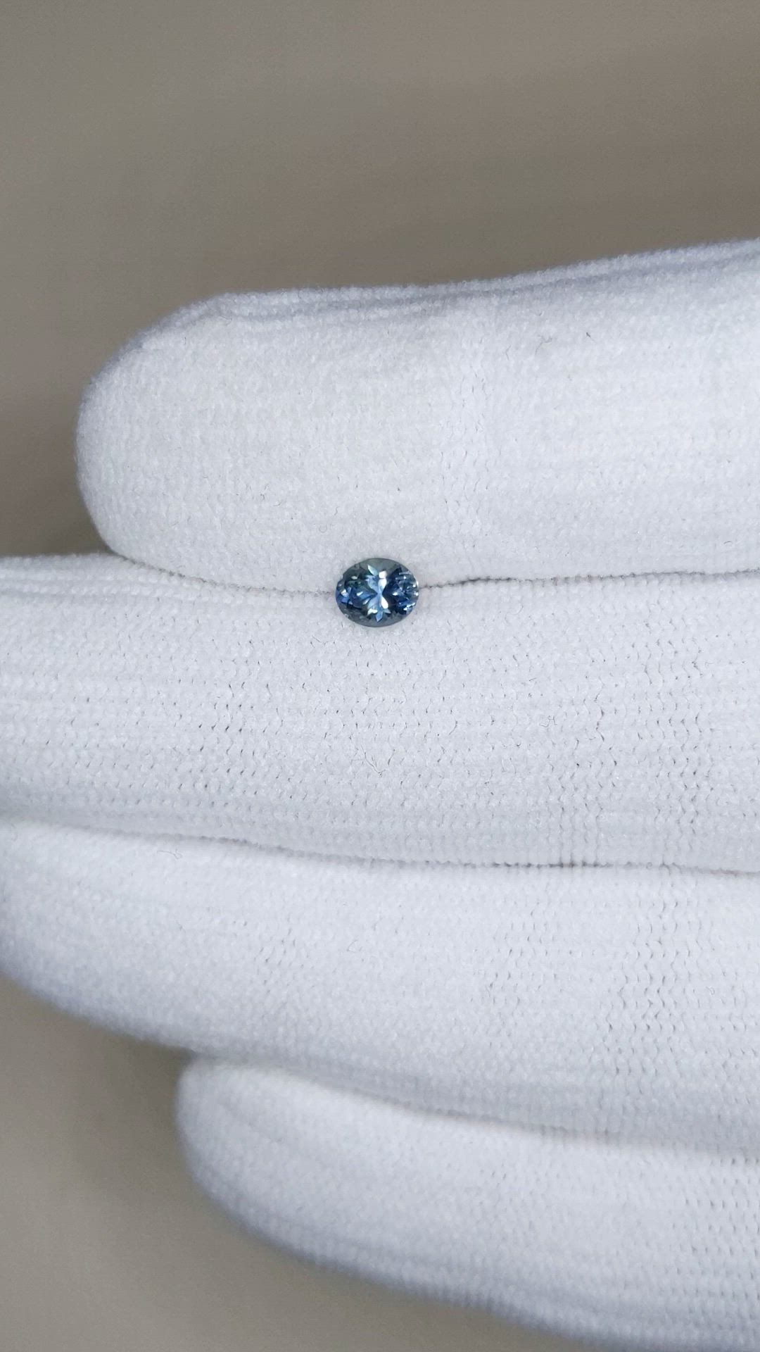 0.48 Ct. Blue Sapphire from Montana Size Video