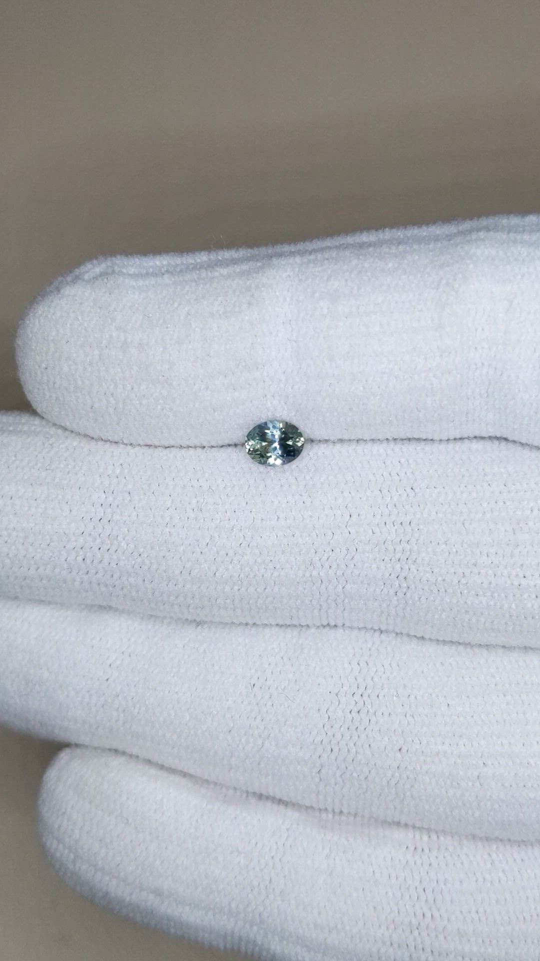0.48 Ct. Bluish Grey Sapphire from Montana Size Video