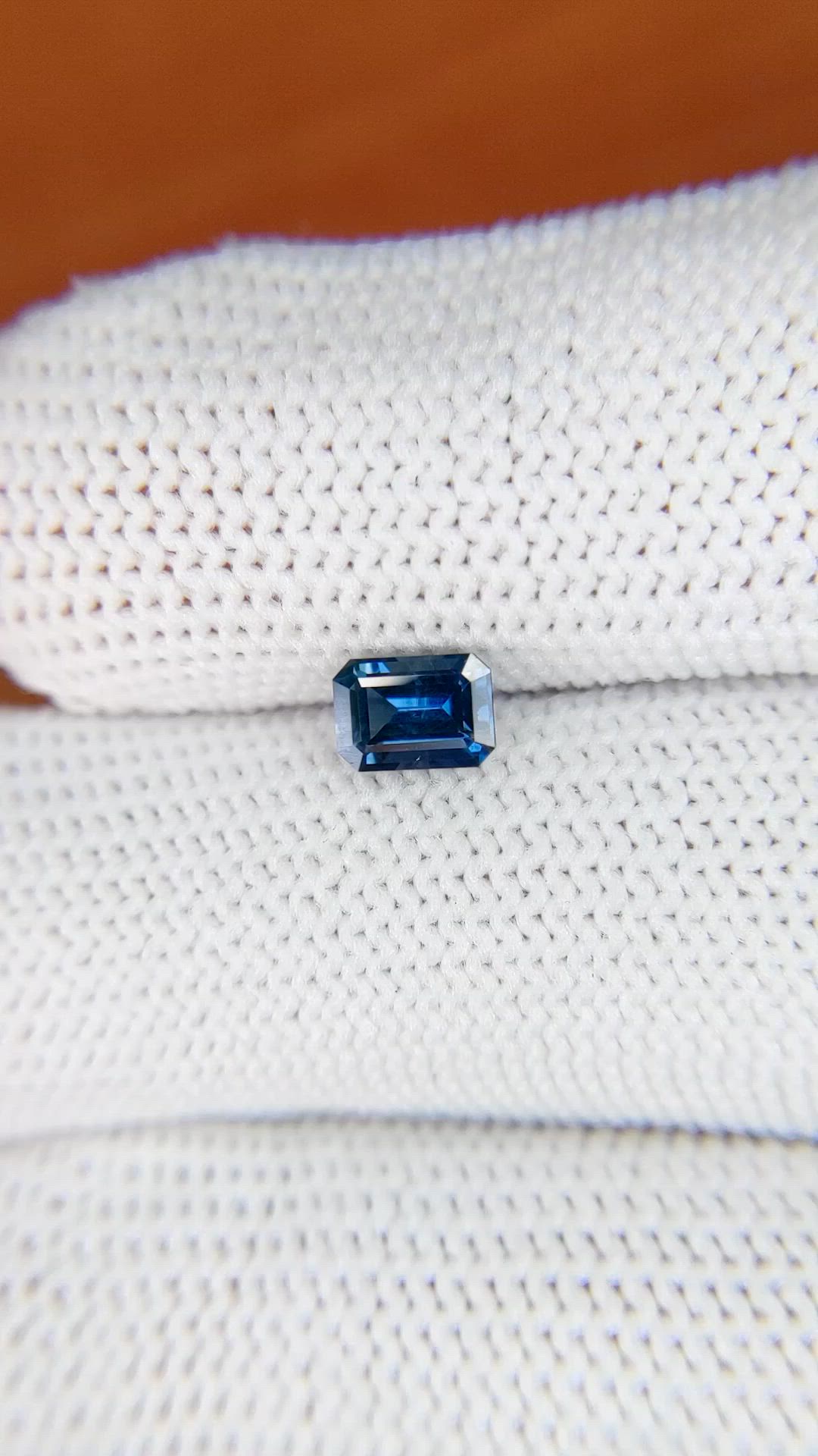 0.78 Ct. Greenish Blue Sapphire from Ceylon (Sri Lanka) Size Video