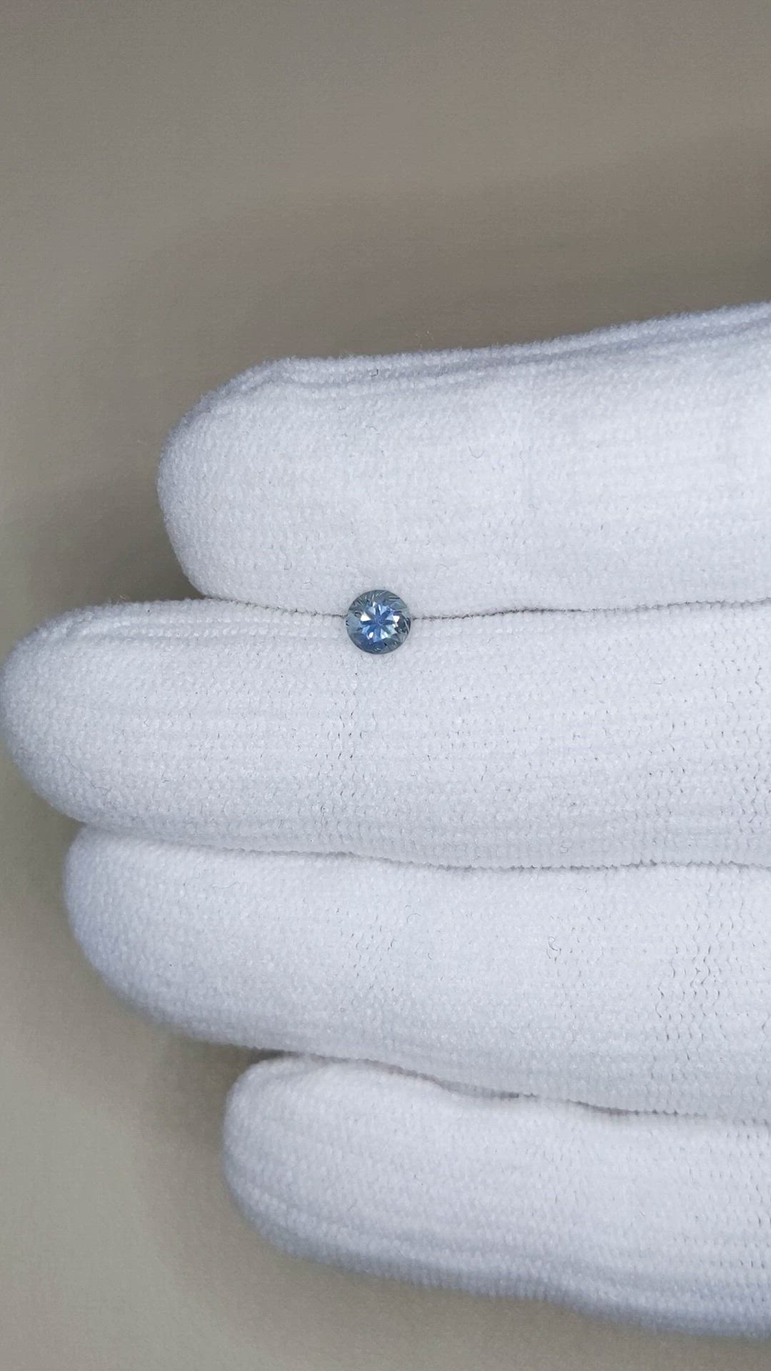 0.35 Ct. Bluish Grey Sapphire from Montana Size Video