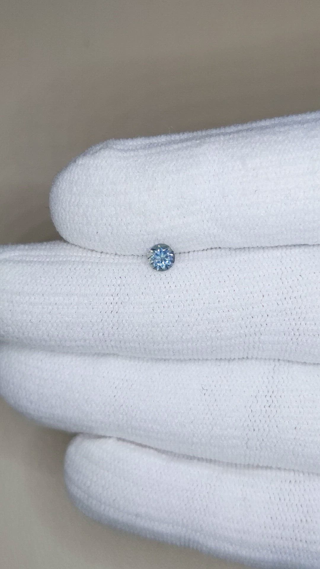 0.34 Ct. Bluish Grey Sapphire from Montana Size Video